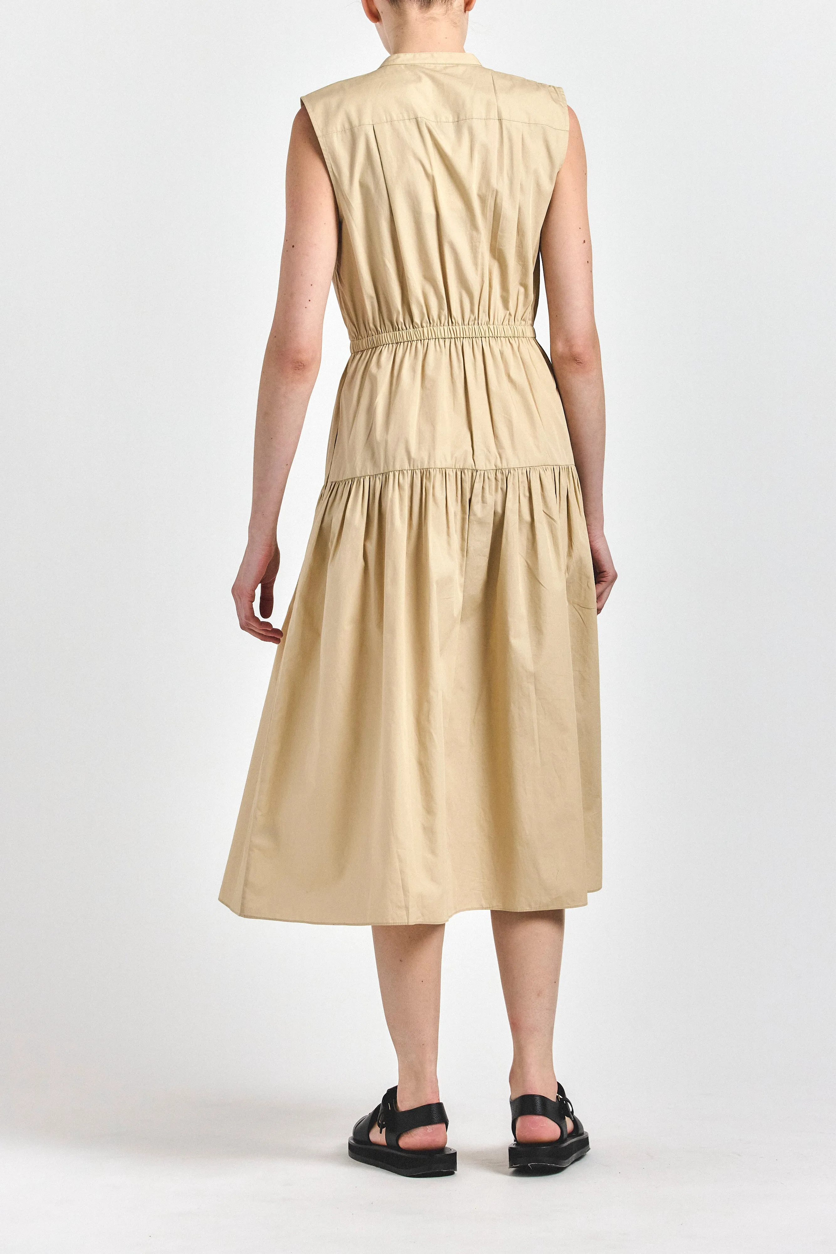 Maragaret Sleeveless Midi Dress - Safari sold by Derek Lam product image thumbnail 4
