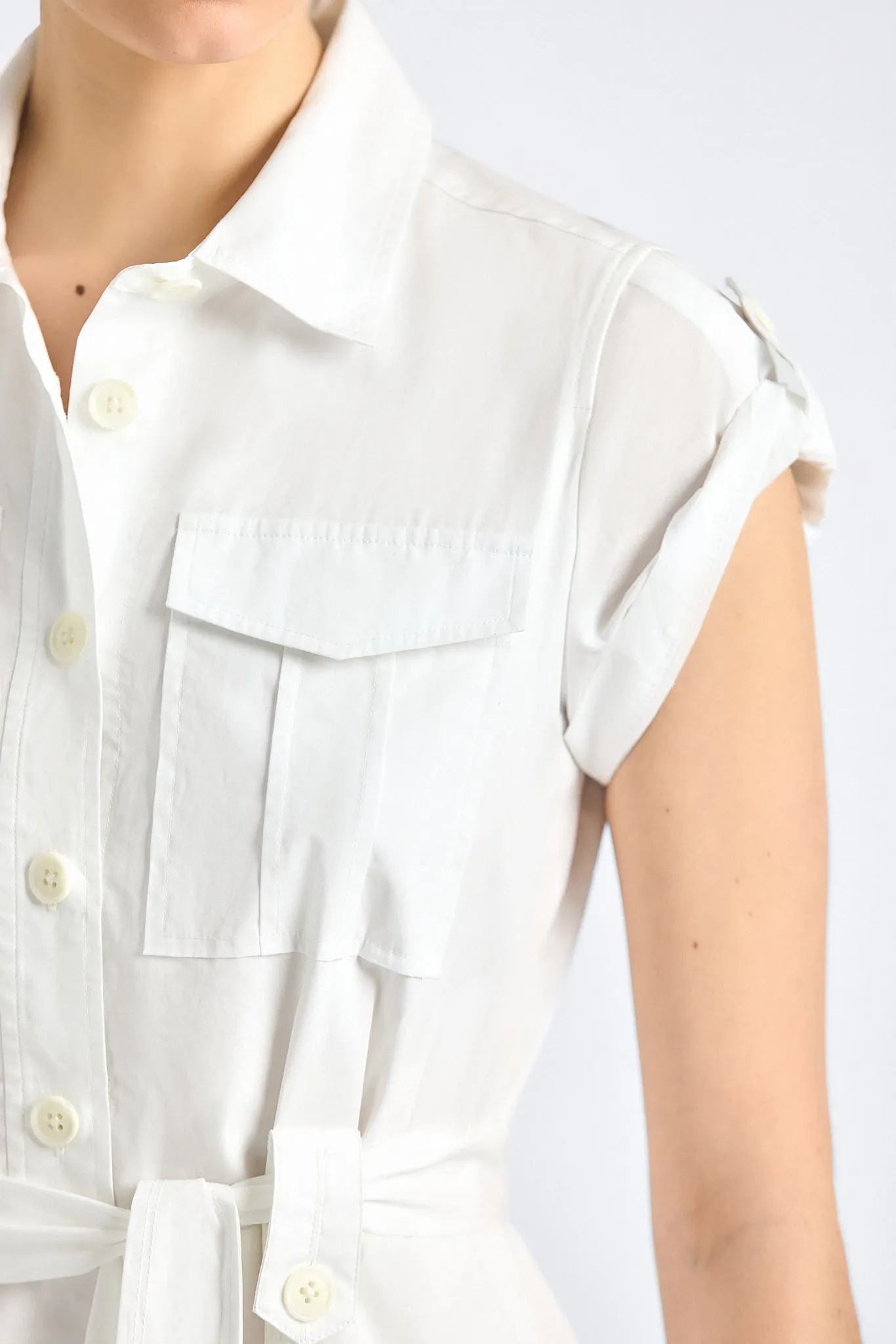 Azora Shirt Dress - White sold by Derek Lam product image thumbnail 2