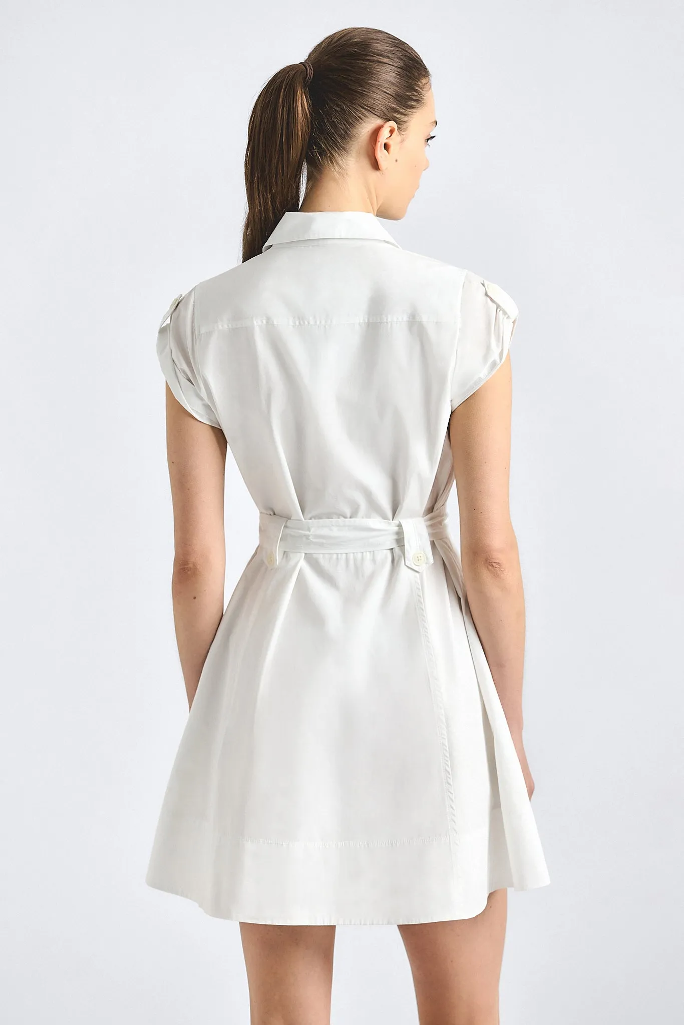 Azora Shirt Dress - White sold by Derek Lam product image thumbnail 4