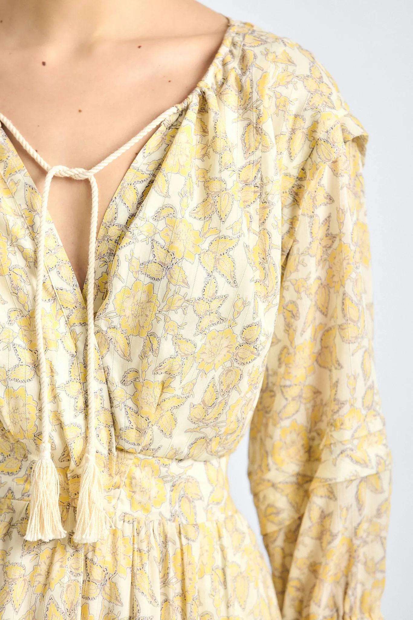Solange Dress - Valiase Yellow Floral sold by Derek Lam product image thumbnail 2