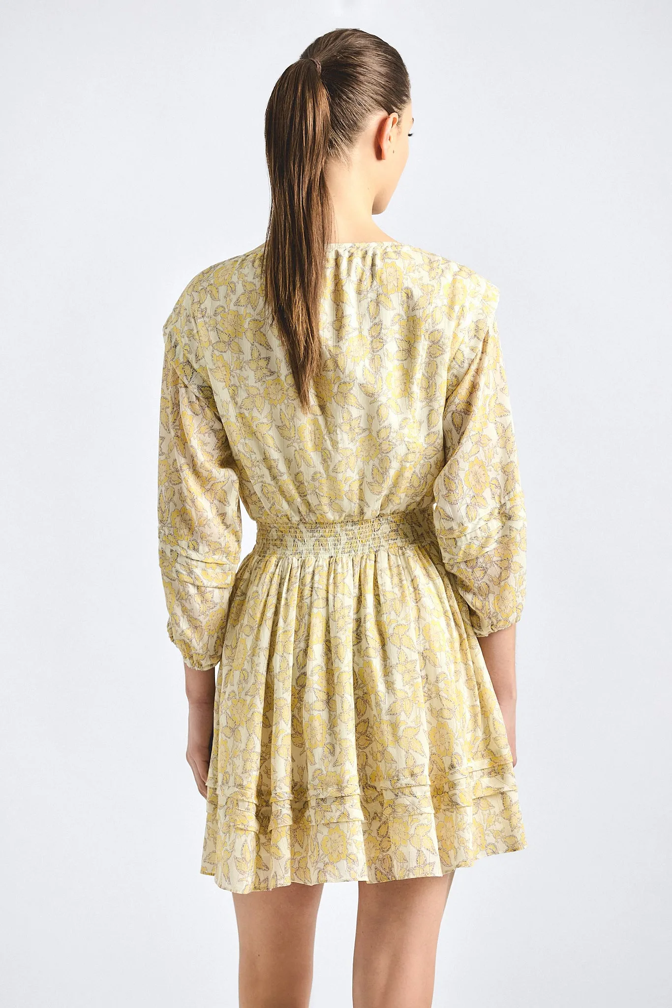 Solange Dress - Valiase Yellow Floral sold by Derek Lam product image thumbnail 4