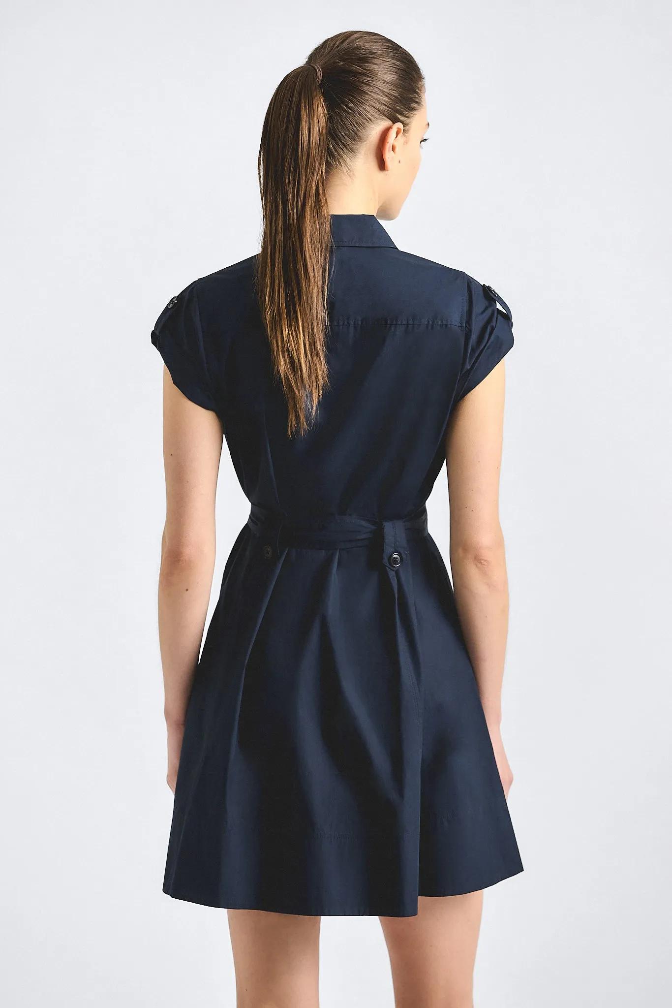 Azora Shirt Dress - Midnight sold by Derek Lam product image thumbnail 4