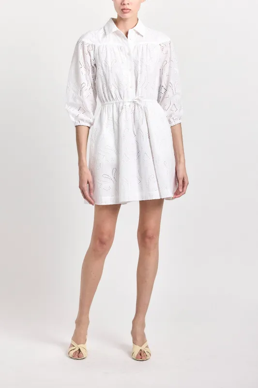 Arbi Shirtdress - White sold by Derek Lam