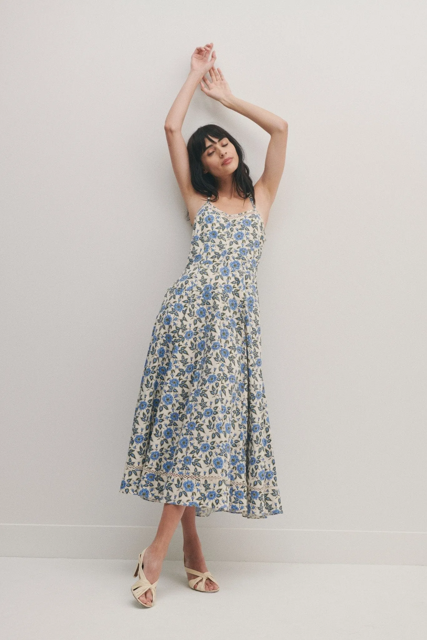 Adair Double Strap Dress - Blue Bell Floral sold by Derek Lam product image thumbnail 2
