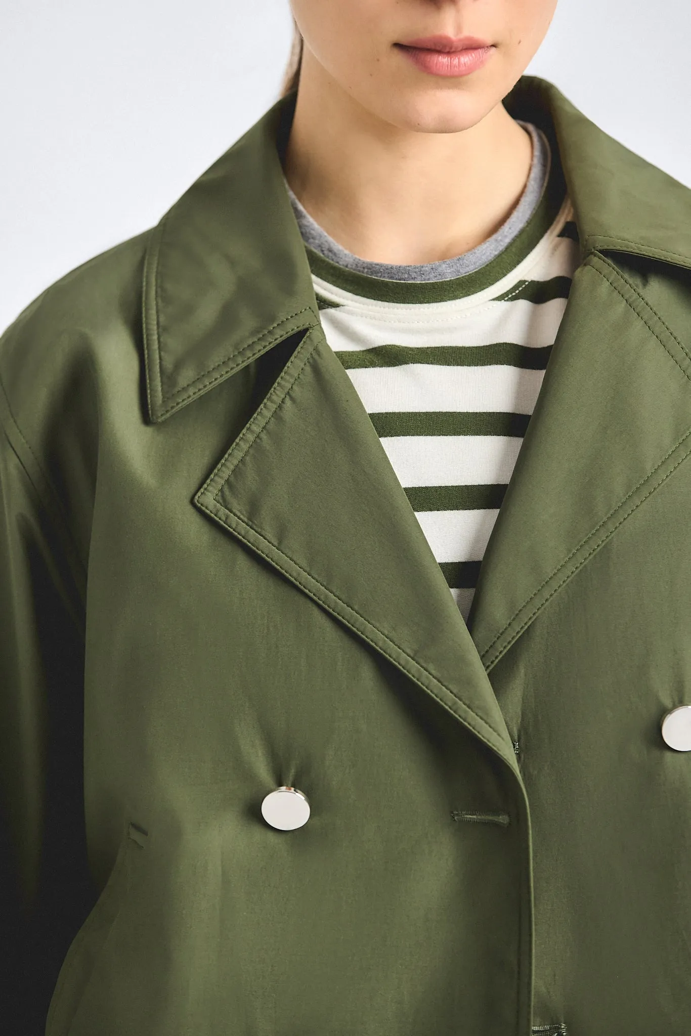 Renata Cropped Trench - Fatigue sold by Derek Lam product image thumbnail 3