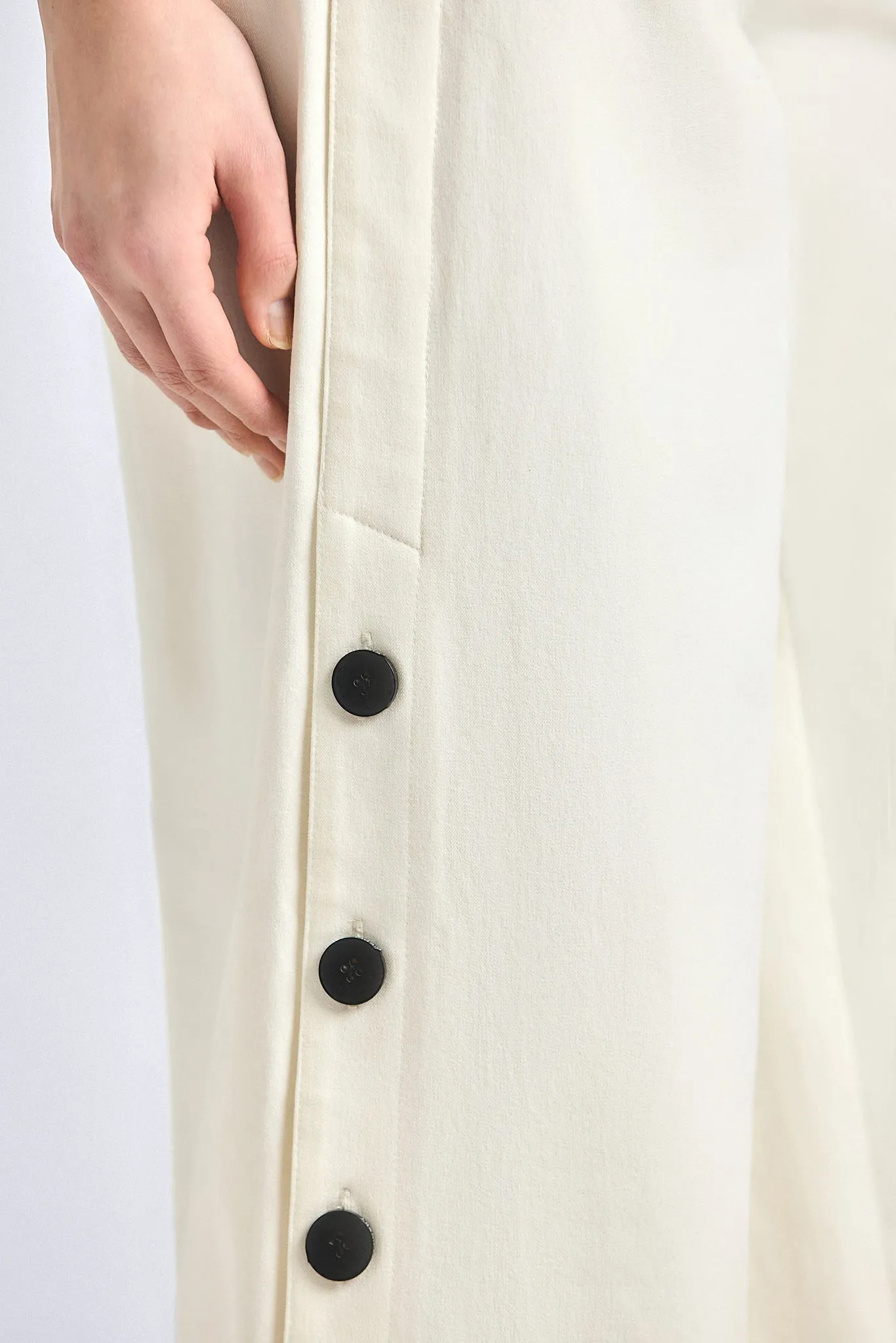 Tova Wide Leg Trouser - Soft White sold by Derek Lam product image thumbnail 3