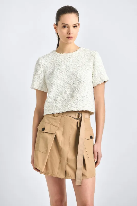 Veyra Cargo Mini Skirt - Camel made by Derek Lam