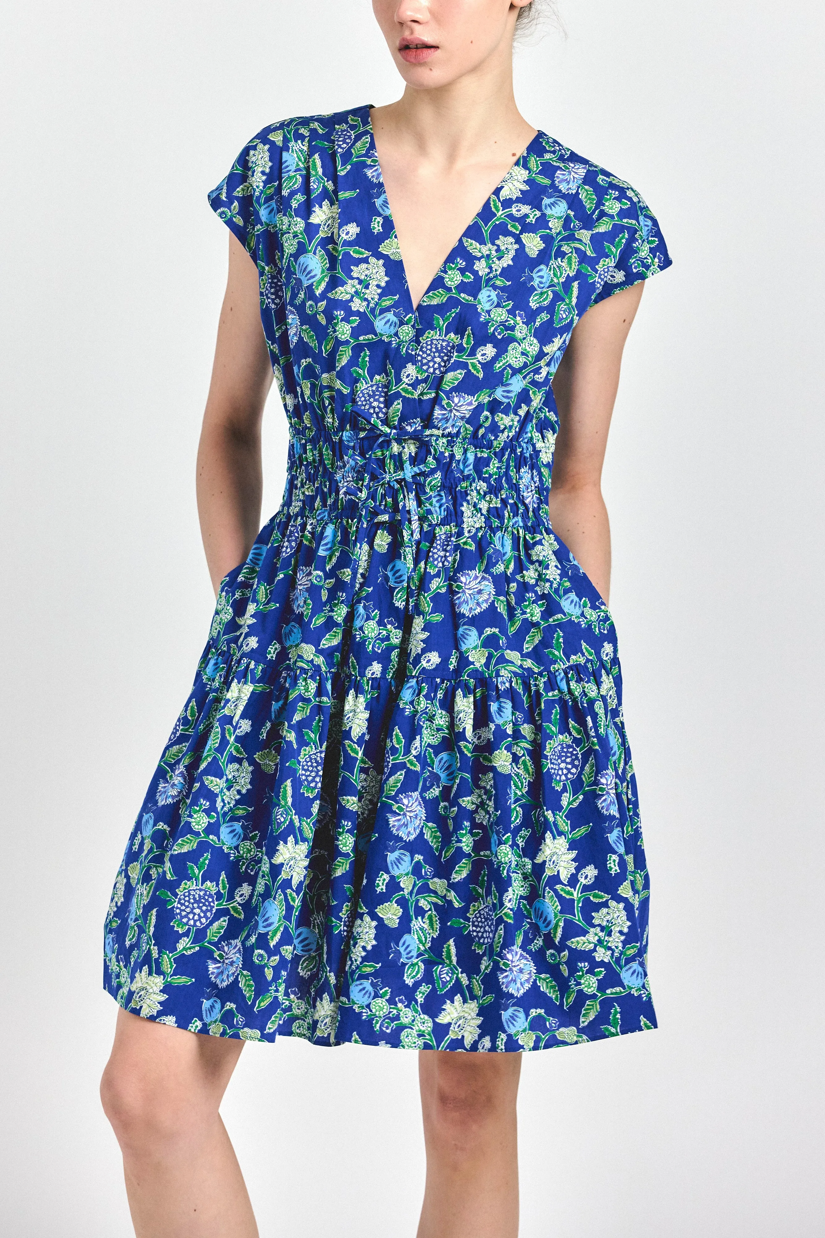 Tora Dress - Blue Vines sold by Derek Lam