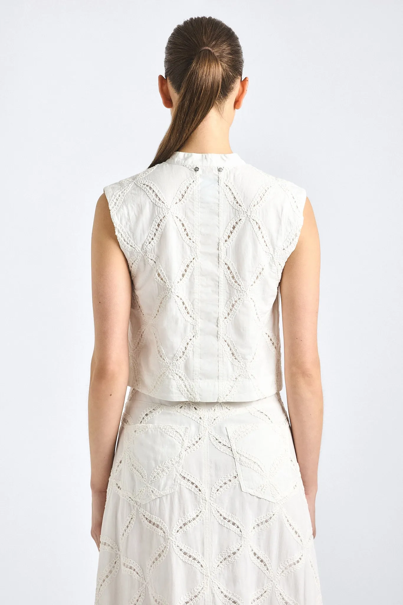 Tilda Sleeveless Top - White sold by Derek Lam product image thumbnail 5