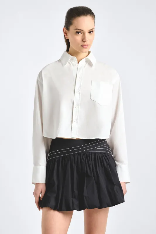 Persis Bubble Skirt - Black made by Derek Lam