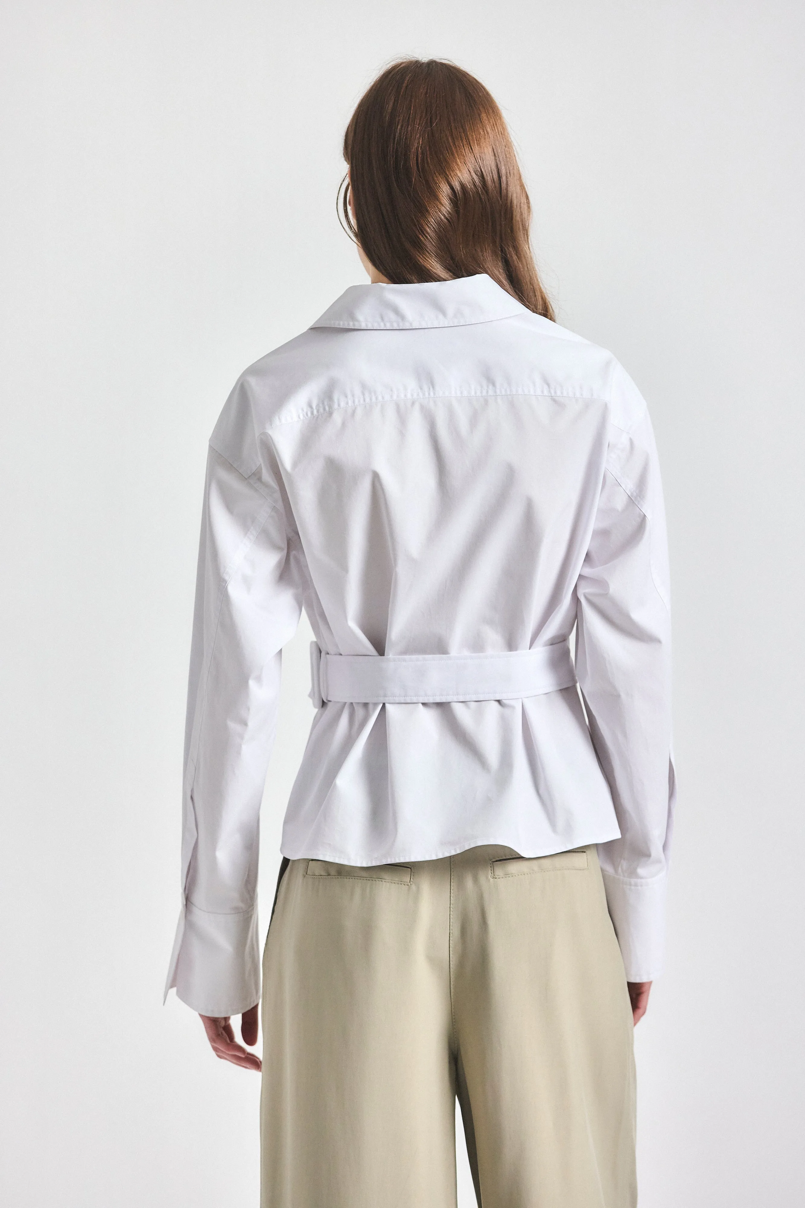 Gavin Wrap Top - White sold by Derek Lam product image thumbnail 4
