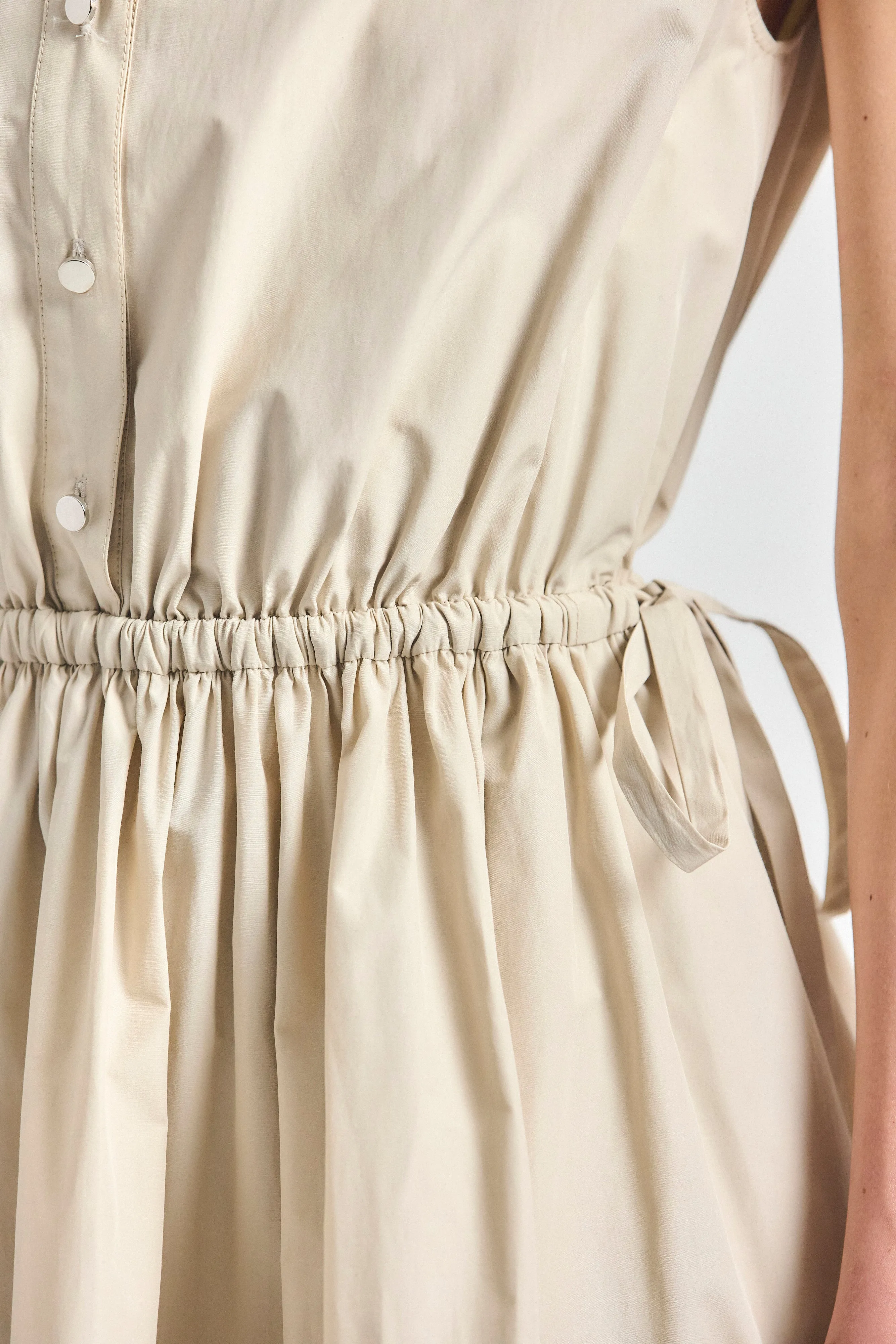 Tristan Shirt Dress - Oyster Gray sold by Derek Lam product image thumbnail 3