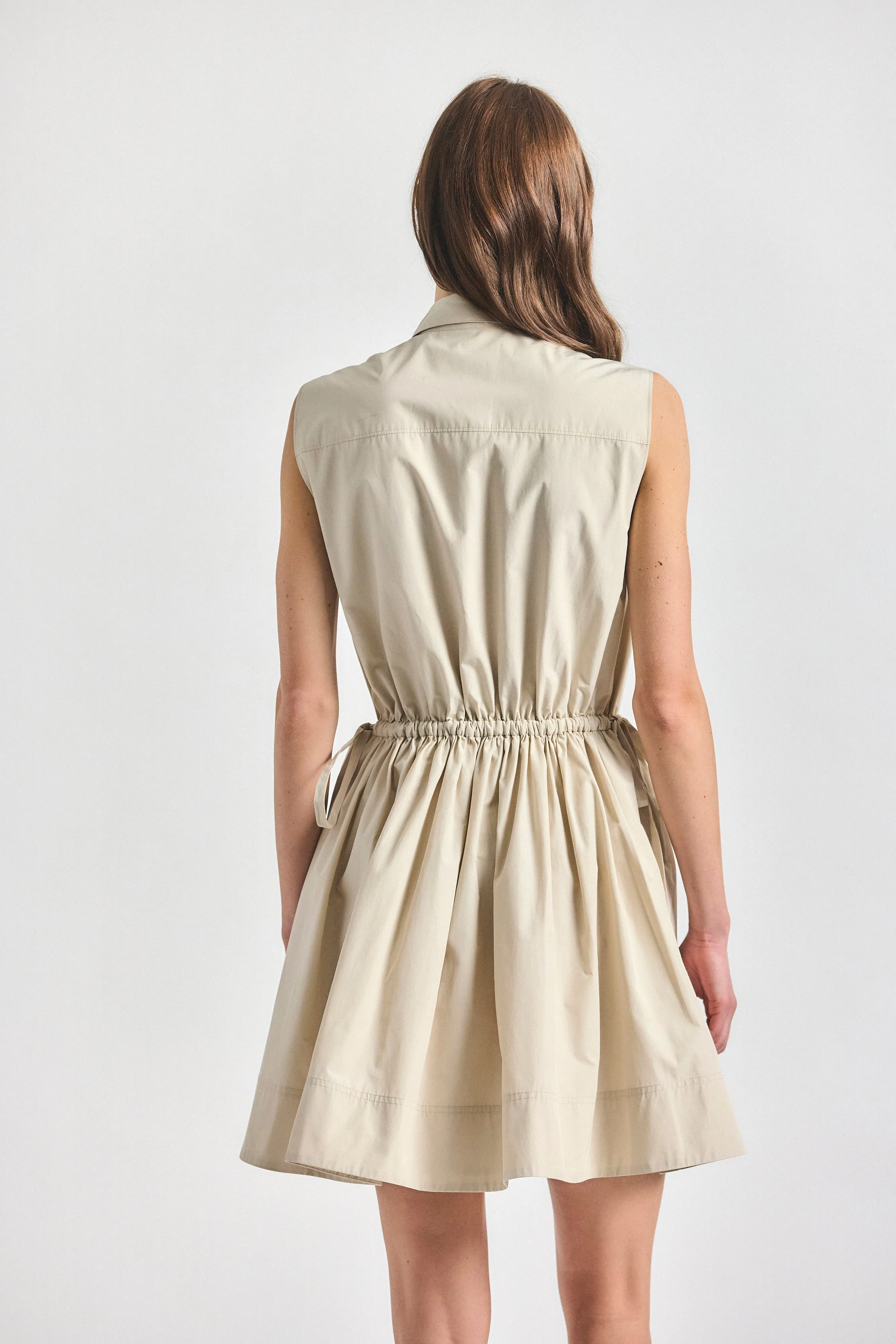 Tristan Shirt Dress - Oyster Gray sold by Derek Lam product image thumbnail 5