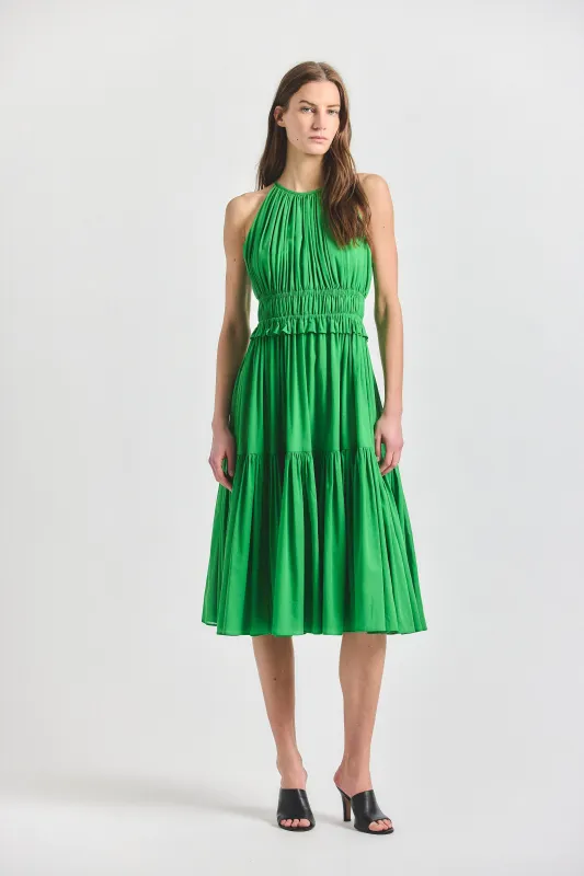 Sloane Keyhole Dress - Online Lime made by Derek Lam