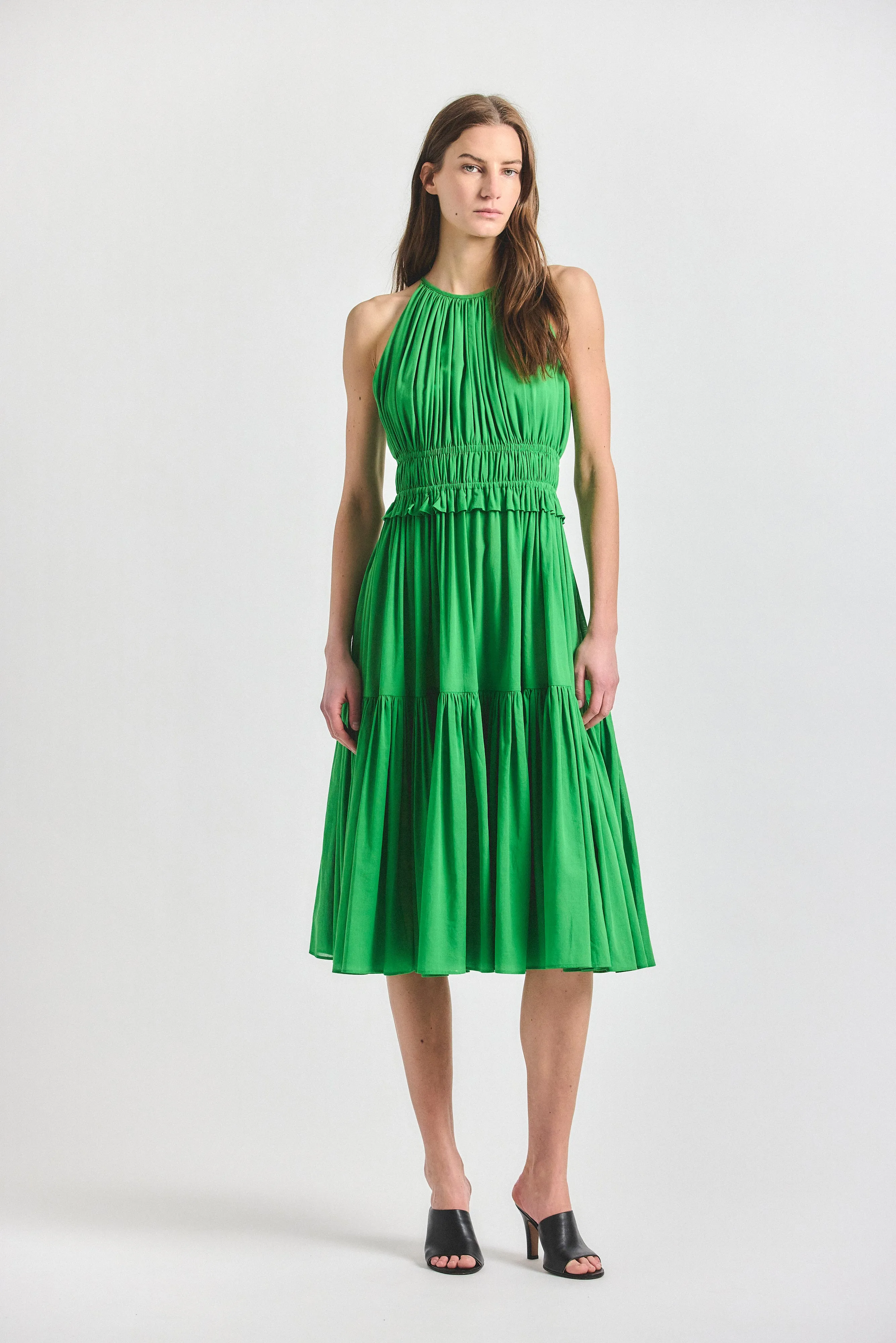 Sloane Keyhole Dress - Online Lime sold by Derek Lam
