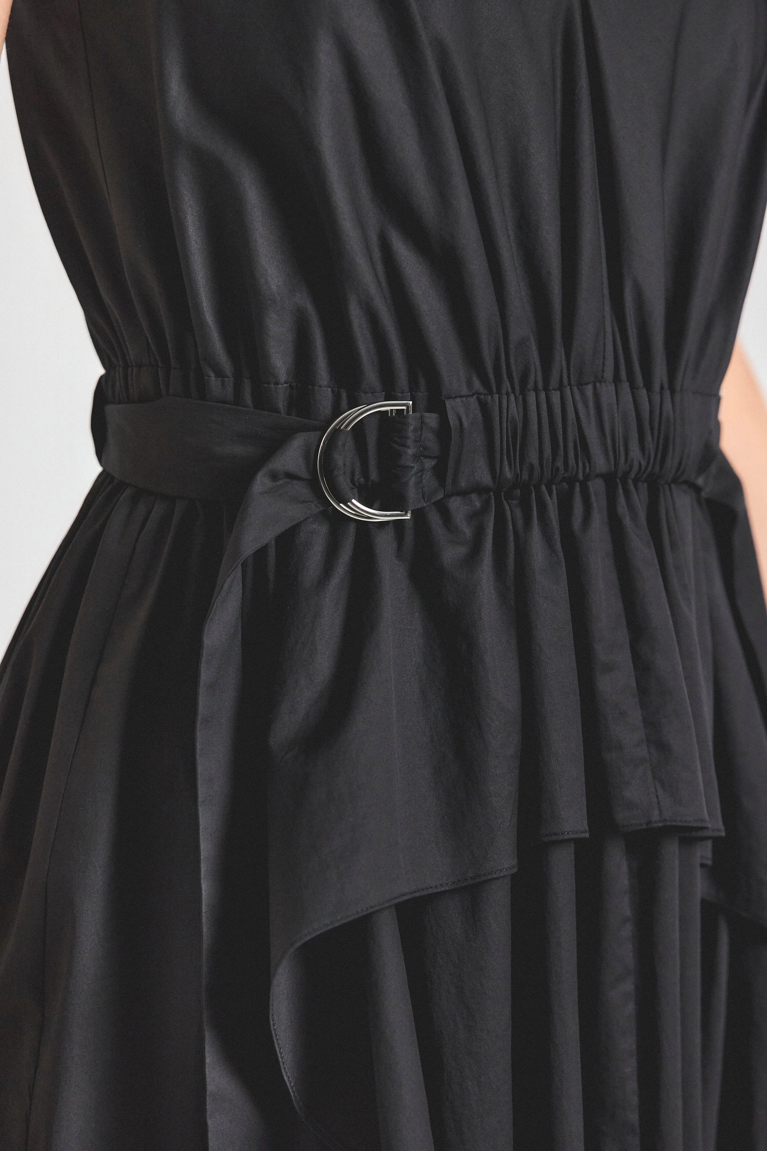 Hattie Ruffle Front Dress - Black sold by Derek Lam product image thumbnail 2