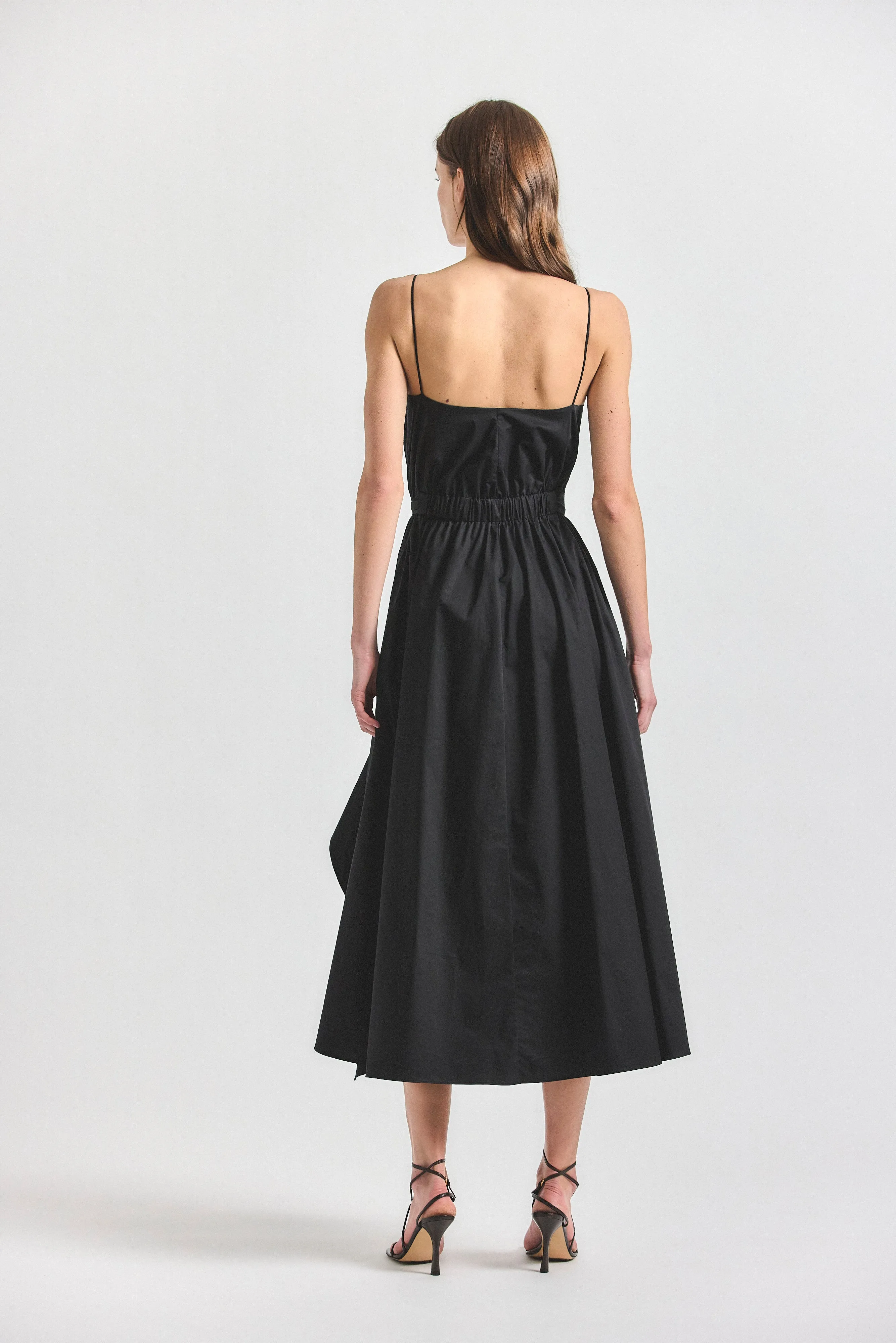 Hattie Ruffle Front Dress - Black sold by Derek Lam product image thumbnail 4