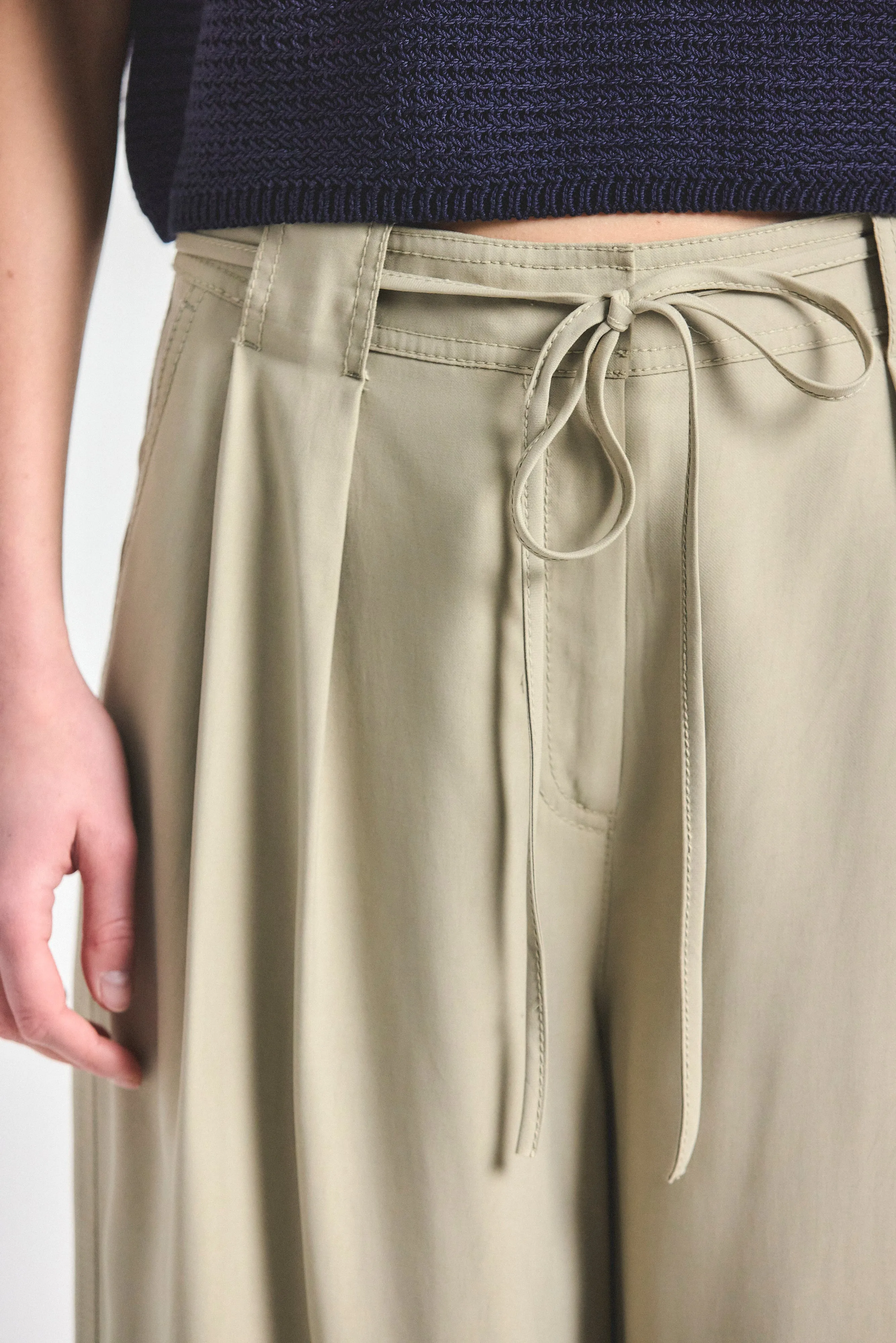 Archer Wide Leg Trouser - Silver Sage sold by Derek Lam product image thumbnail 2