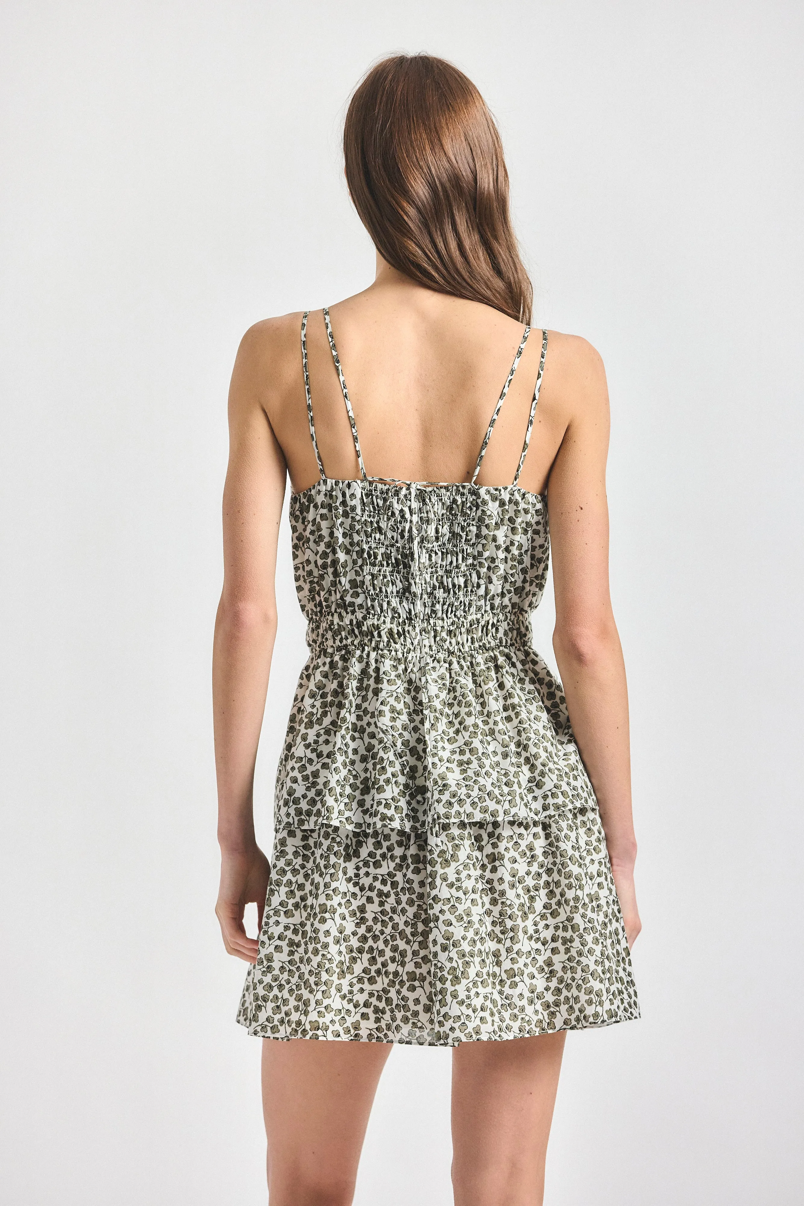 Theodore Layered Mini Dress - Marshmallow/Mermaid sold by Derek Lam product image thumbnail 5