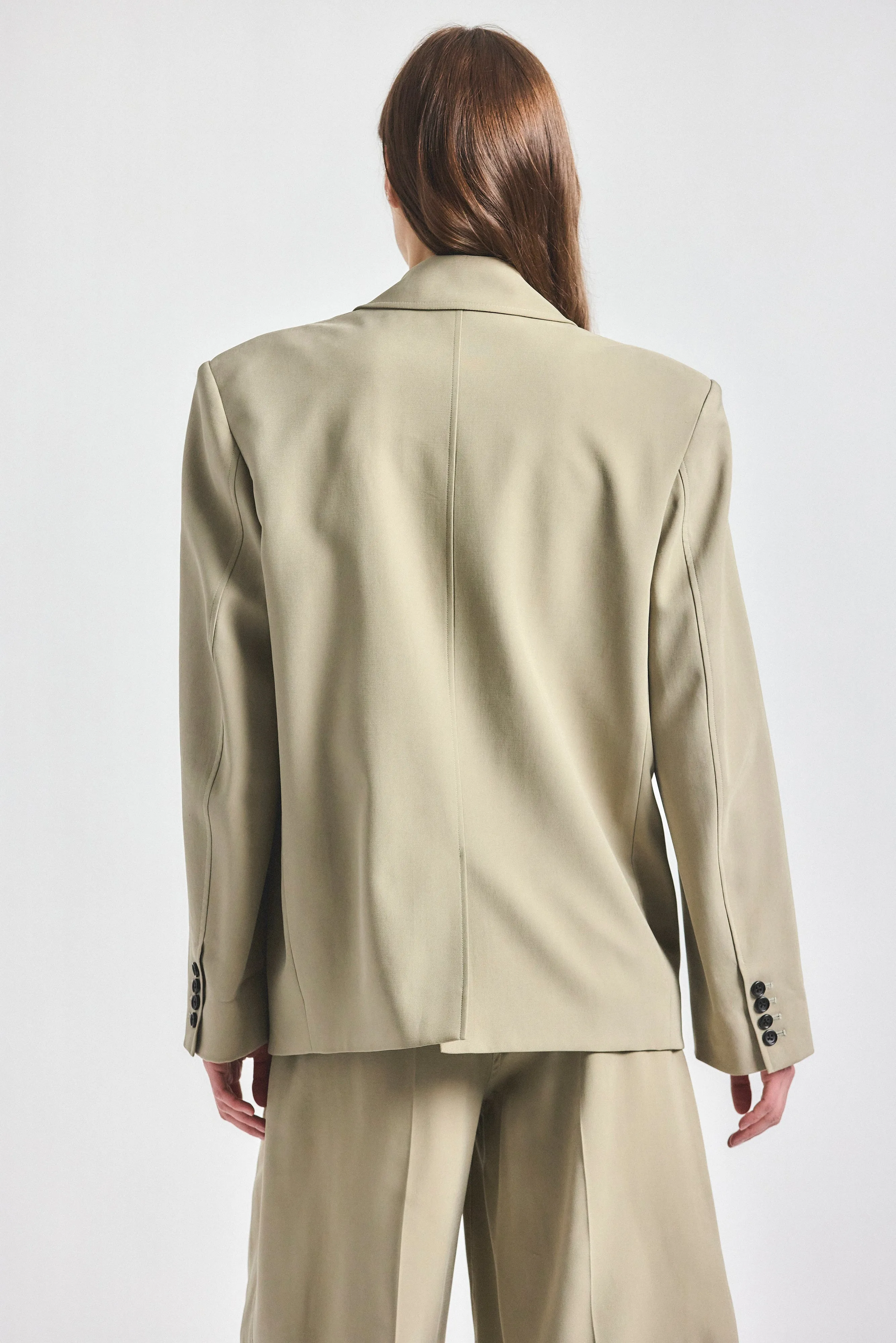 Poppy Oversized Blazer - Silver Sage sold by Derek Lam product image thumbnail 5