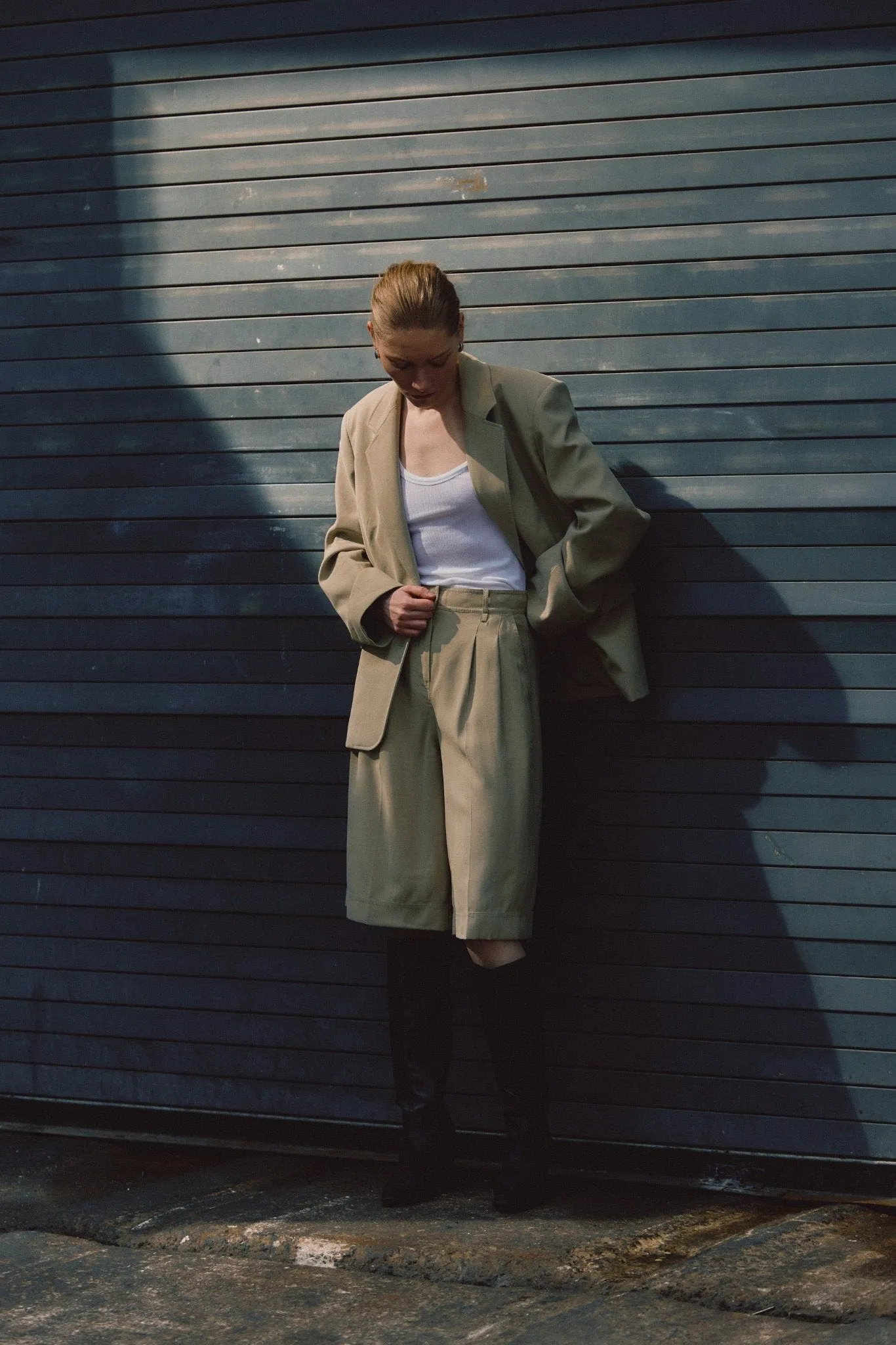 Poppy Oversized Blazer - Silver Sage sold by Derek Lam product image thumbnail 2