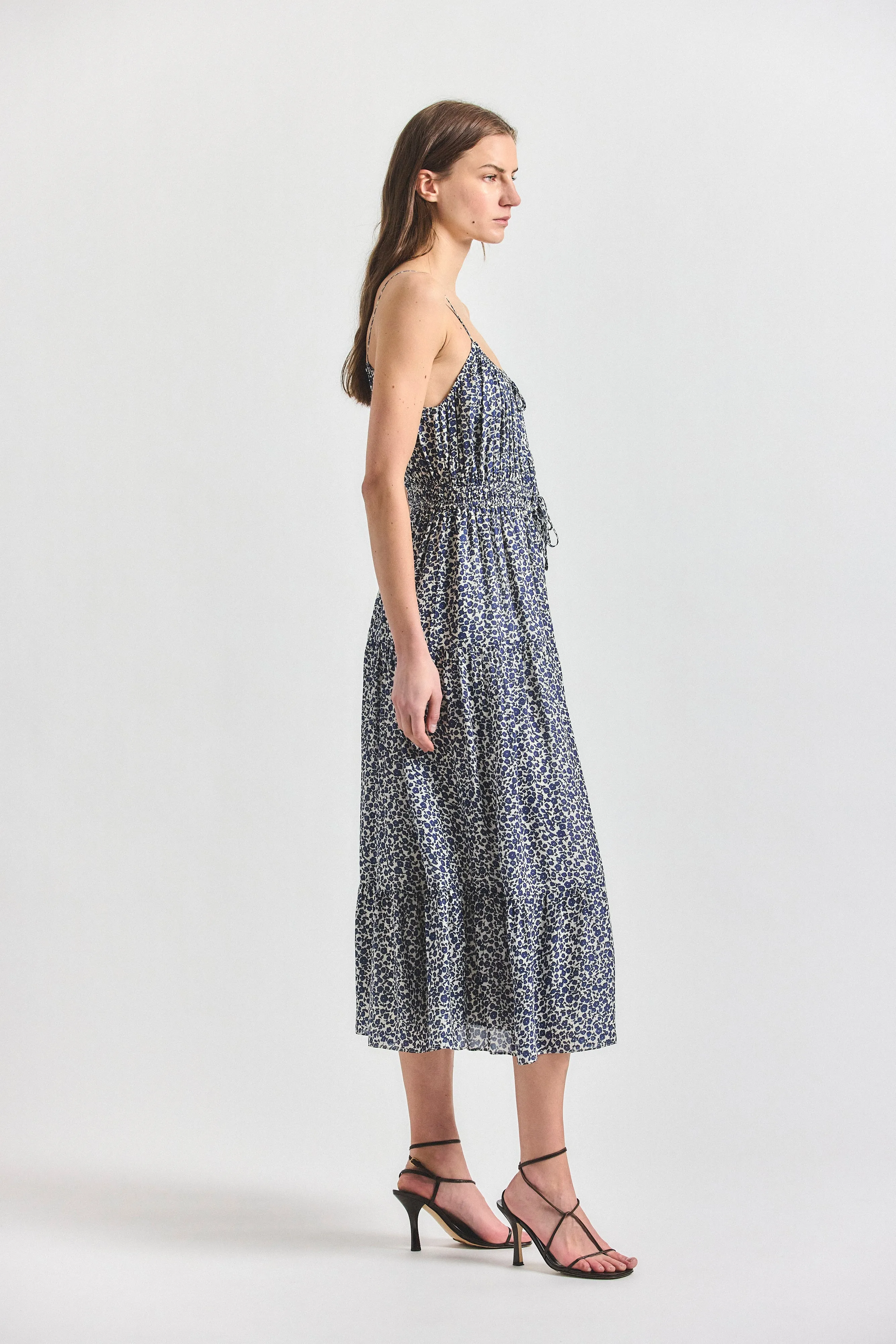 Abigail Maxi Dress - Marshmallow Navy sold by Derek Lam product image thumbnail 4