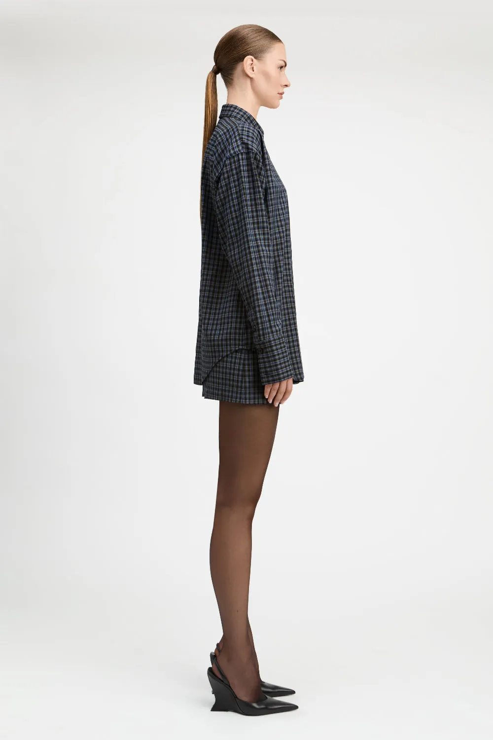Max Rayon Mini Plaid Relaxed Shirt sold by Derek Lam product image thumbnail 2