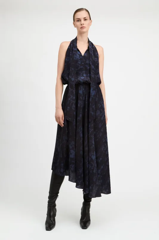 Bradley Tie Neck Dress made by Derek Lam