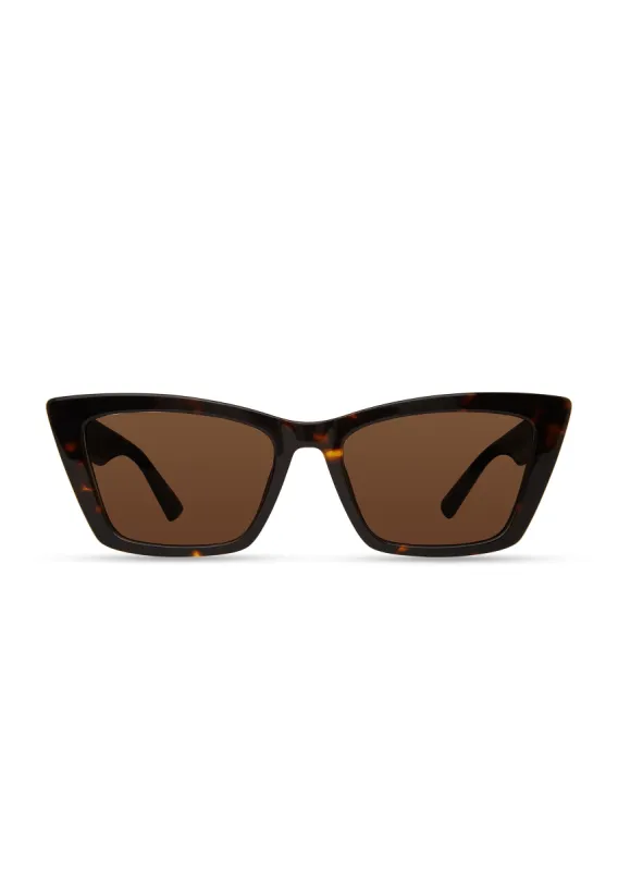 Shay Square Cat Eye Sunglasses - Tortoise-Brown sold by Derek Lam