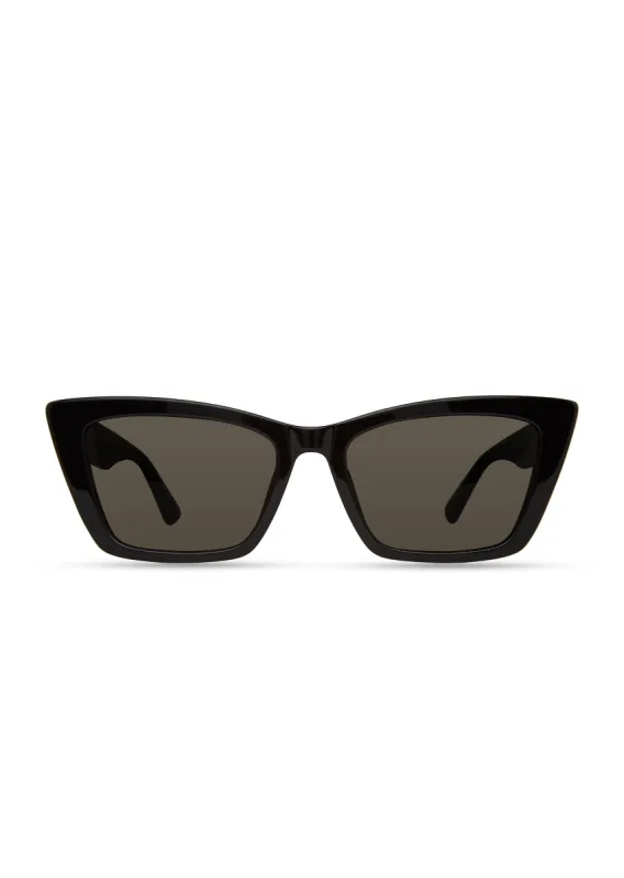 Shay Square Cat Eye Sunglasses - Black-Grey sold by Derek Lam