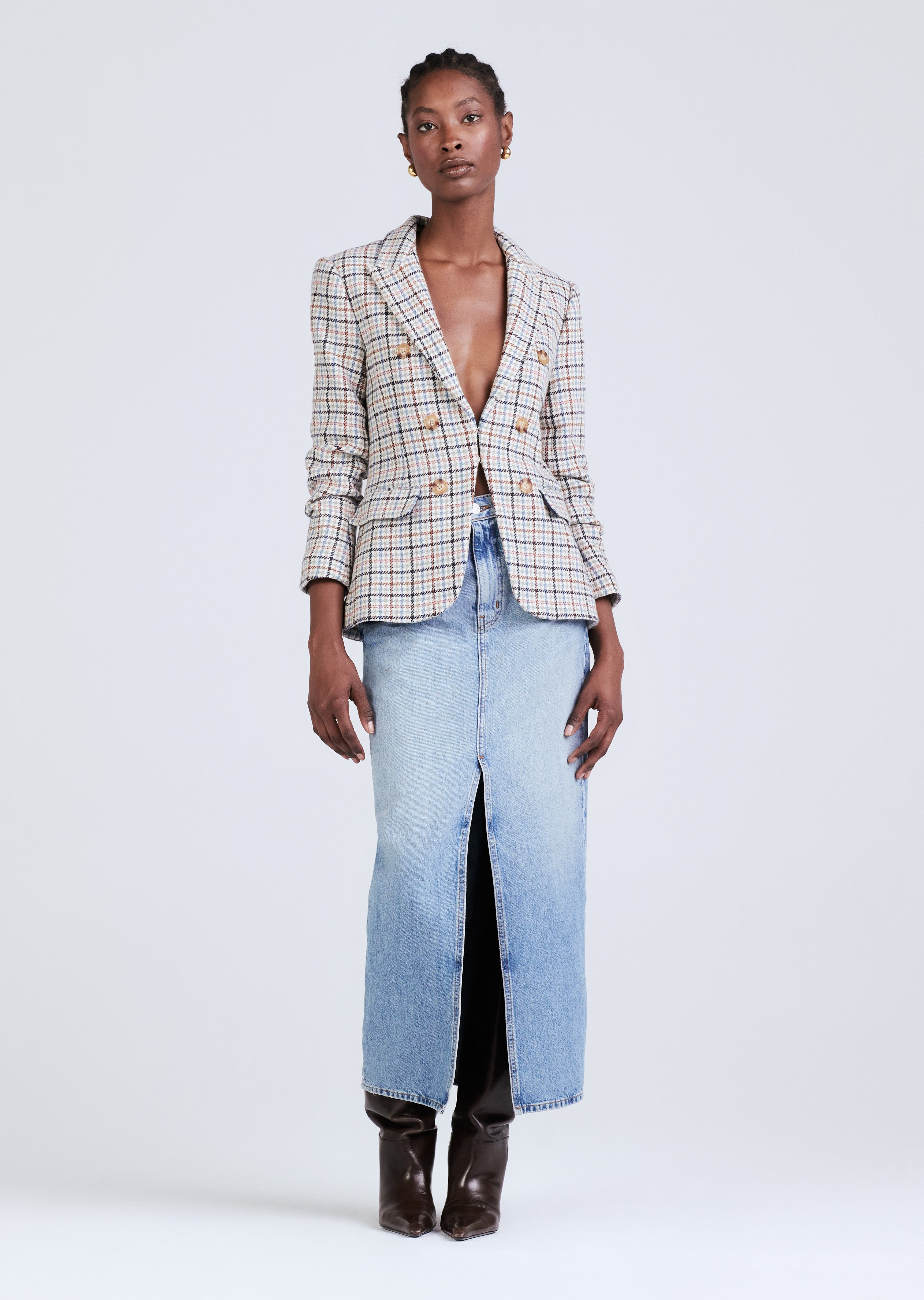 Kaia Jacket - Pink-Blue Multi sold by Derek Lam