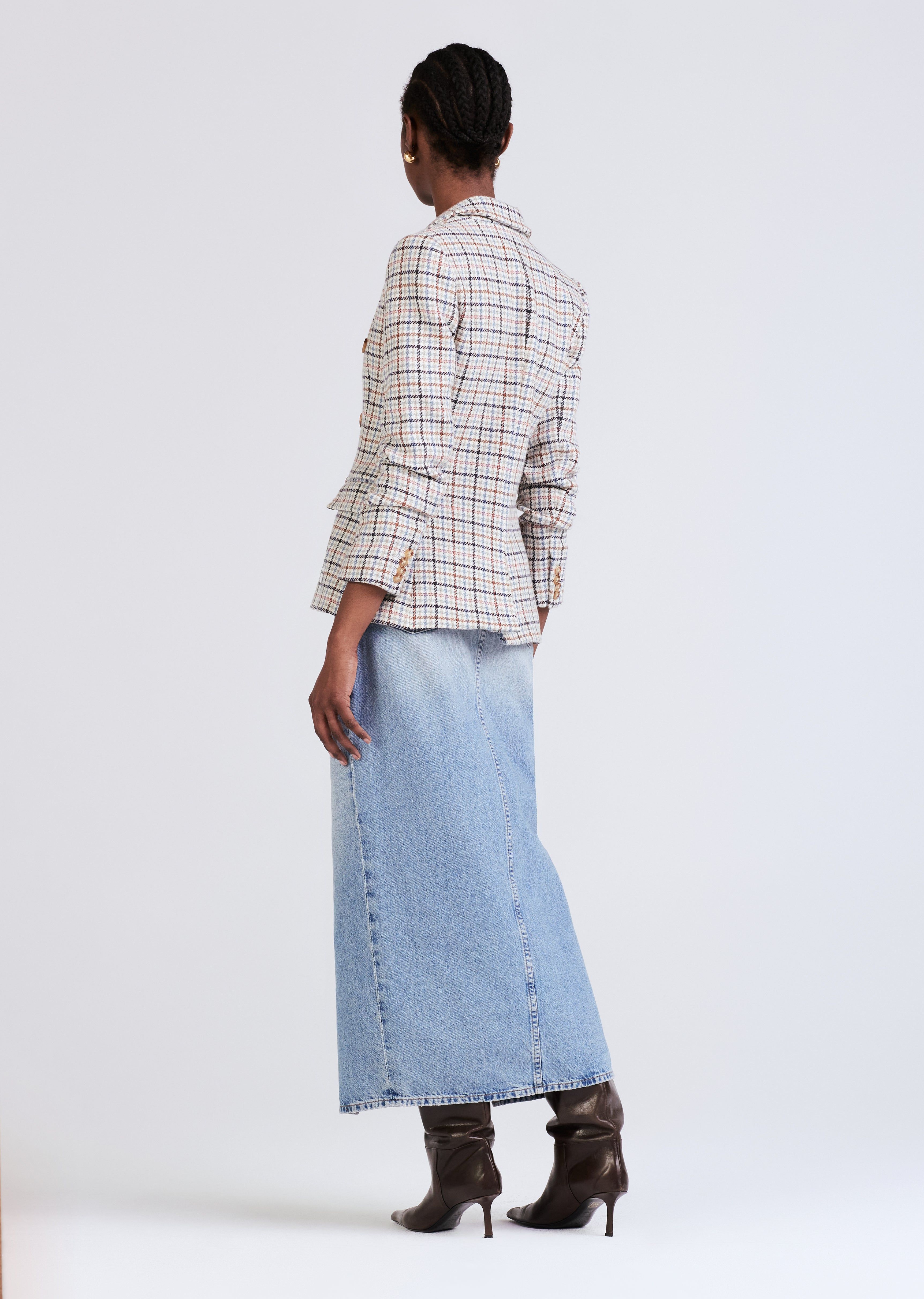 Kaia Jacket - Pink-Blue Multi sold by Derek Lam product image thumbnail 4