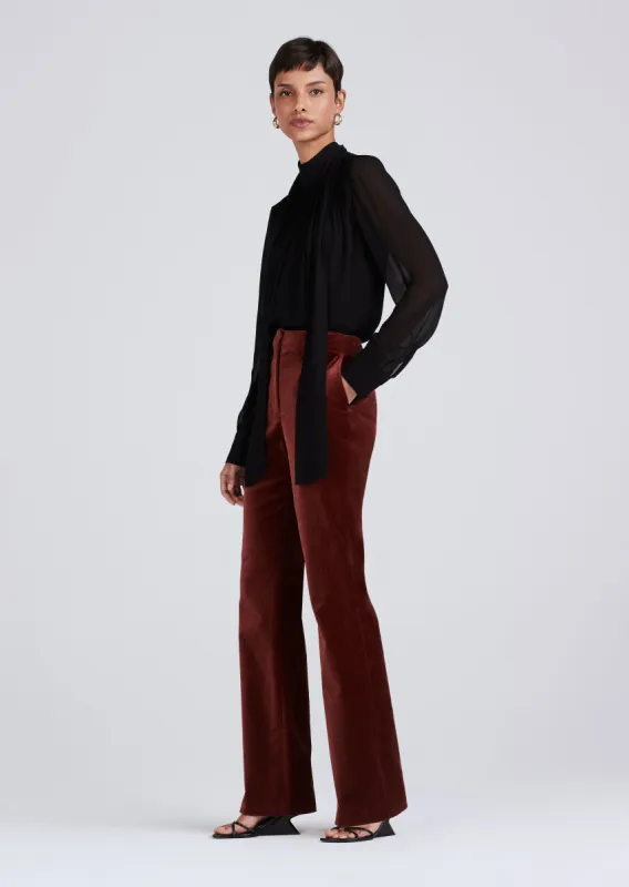 Valentine Neck Tie Blouse - Black sold by Derek Lam