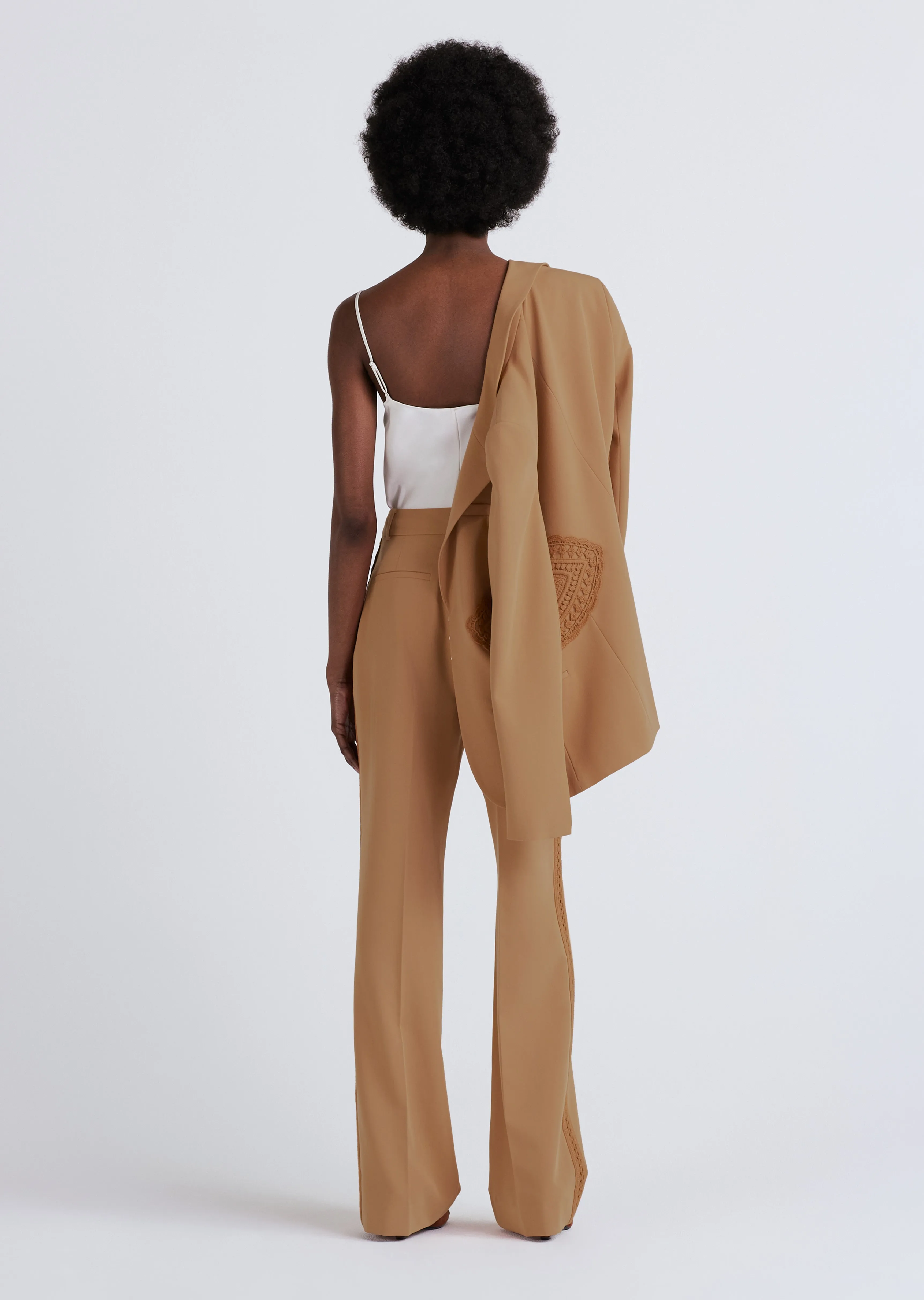 Delta Wide Leg Trousers - Mocha sold by Derek Lam product image thumbnail 3