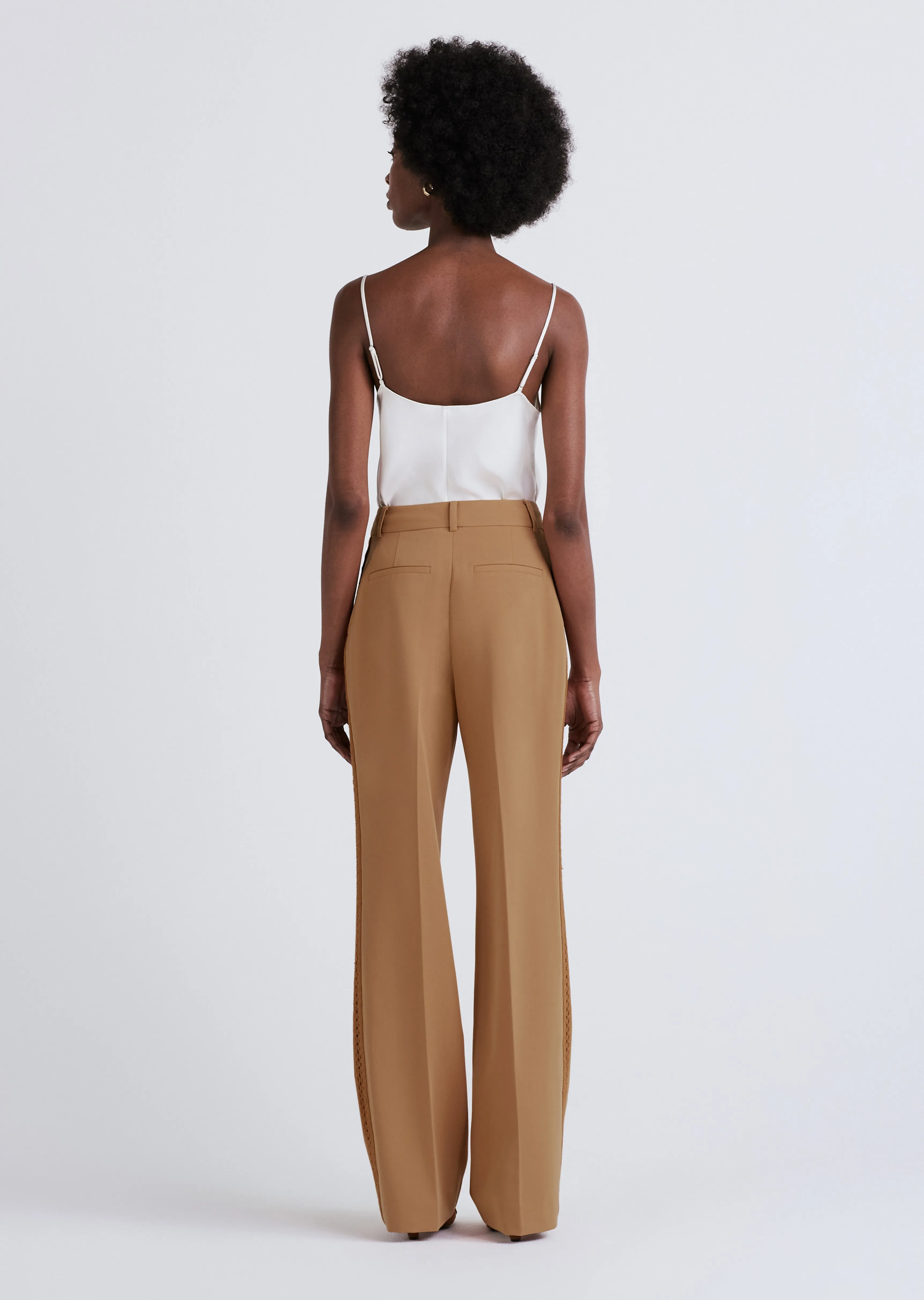 Delta Wide Leg Trousers - Mocha sold by Derek Lam product image thumbnail 4