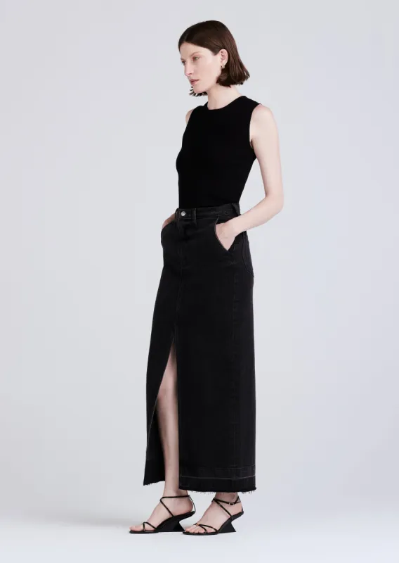 Lu High Rise Maxi Skirt sold by Derek Lam