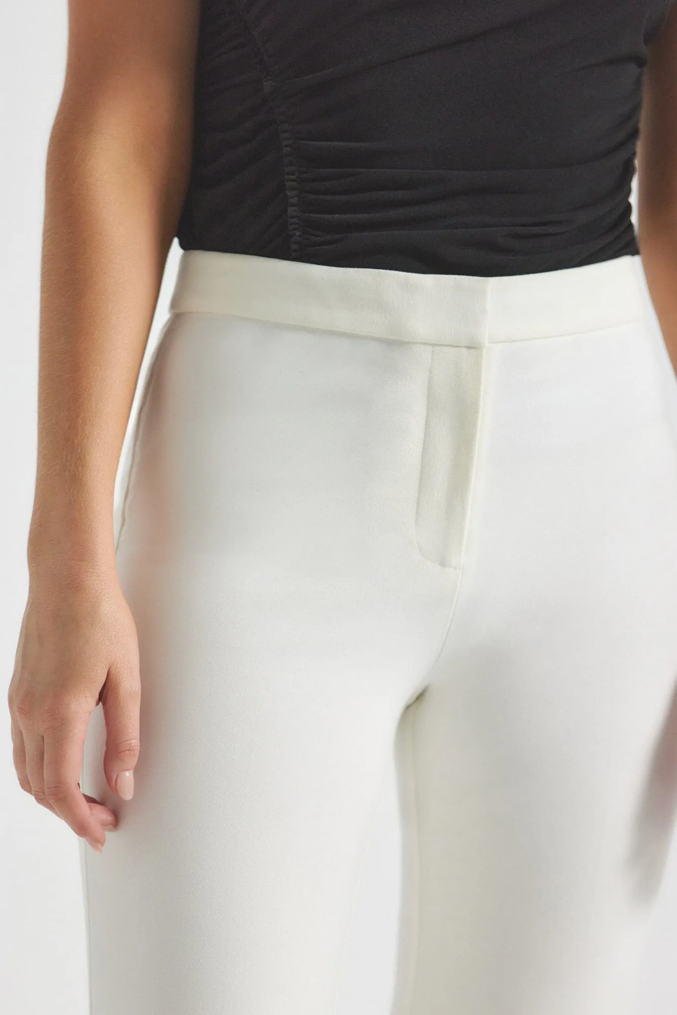 Crosby Flare Trouser - Soft White sold by Derek Lam product image thumbnail 3