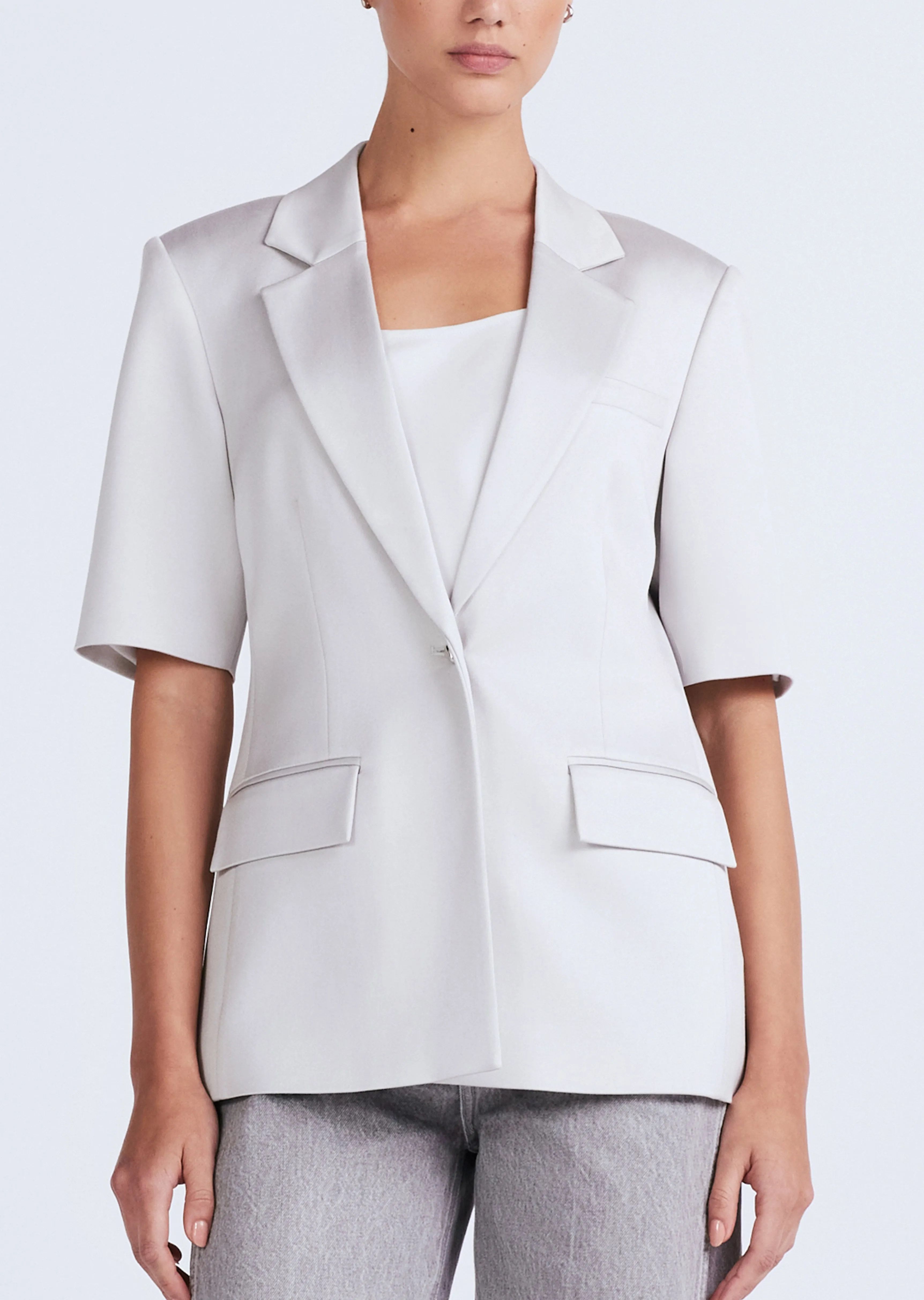 Martin Short Sleeve Jacket - Glacier Grey sold by Derek Lam product image thumbnail 2