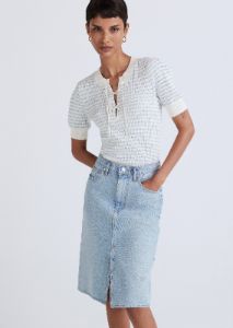 Juliet High Rise Denim Skirt - Ludlow sold by Derek Lam