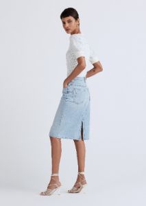 Juliet High Rise Denim Skirt - Ludlow sold by Derek Lam
