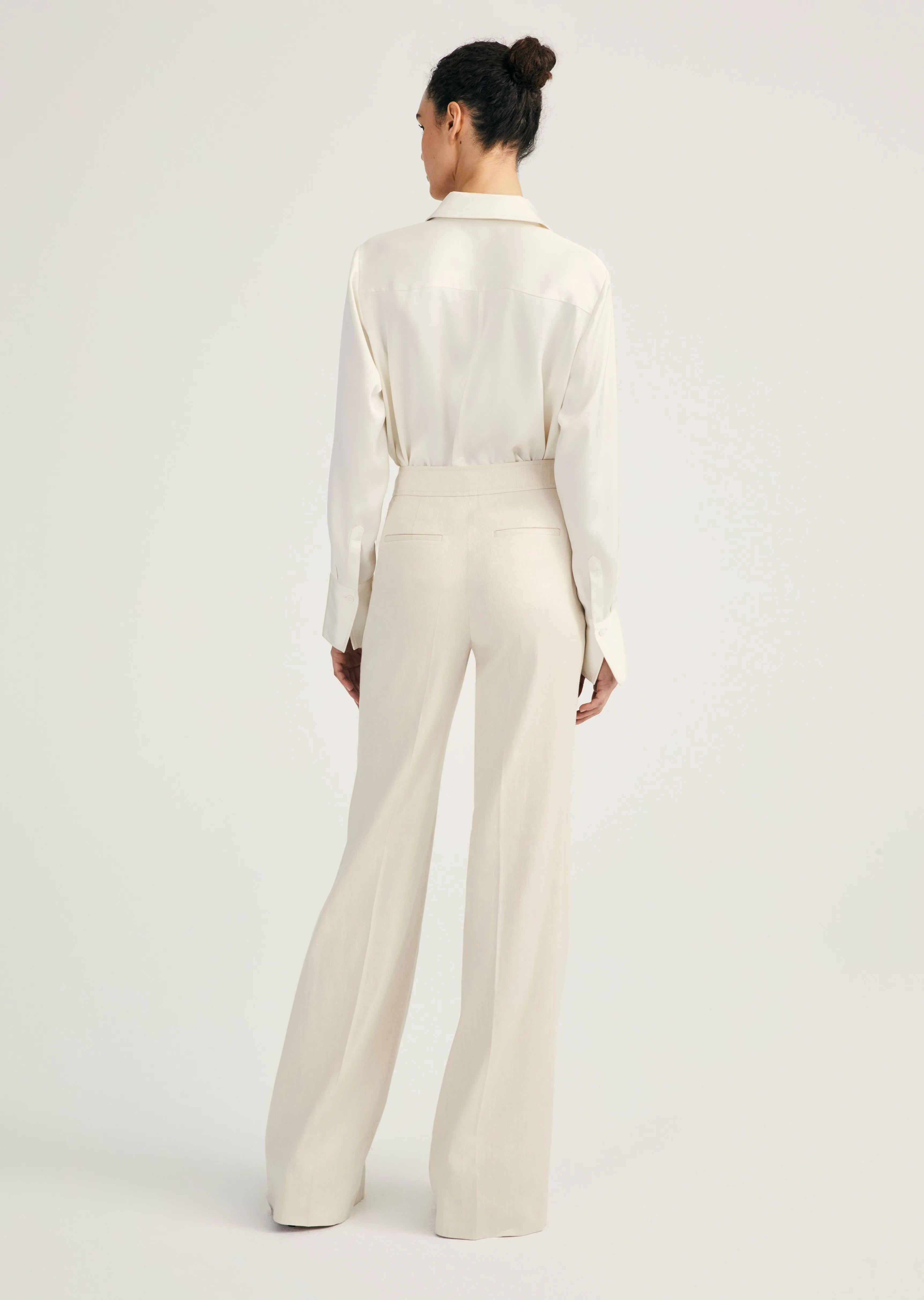 Owen Flare Leg Trouser - Almond sold by Derek Lam product image thumbnail 4