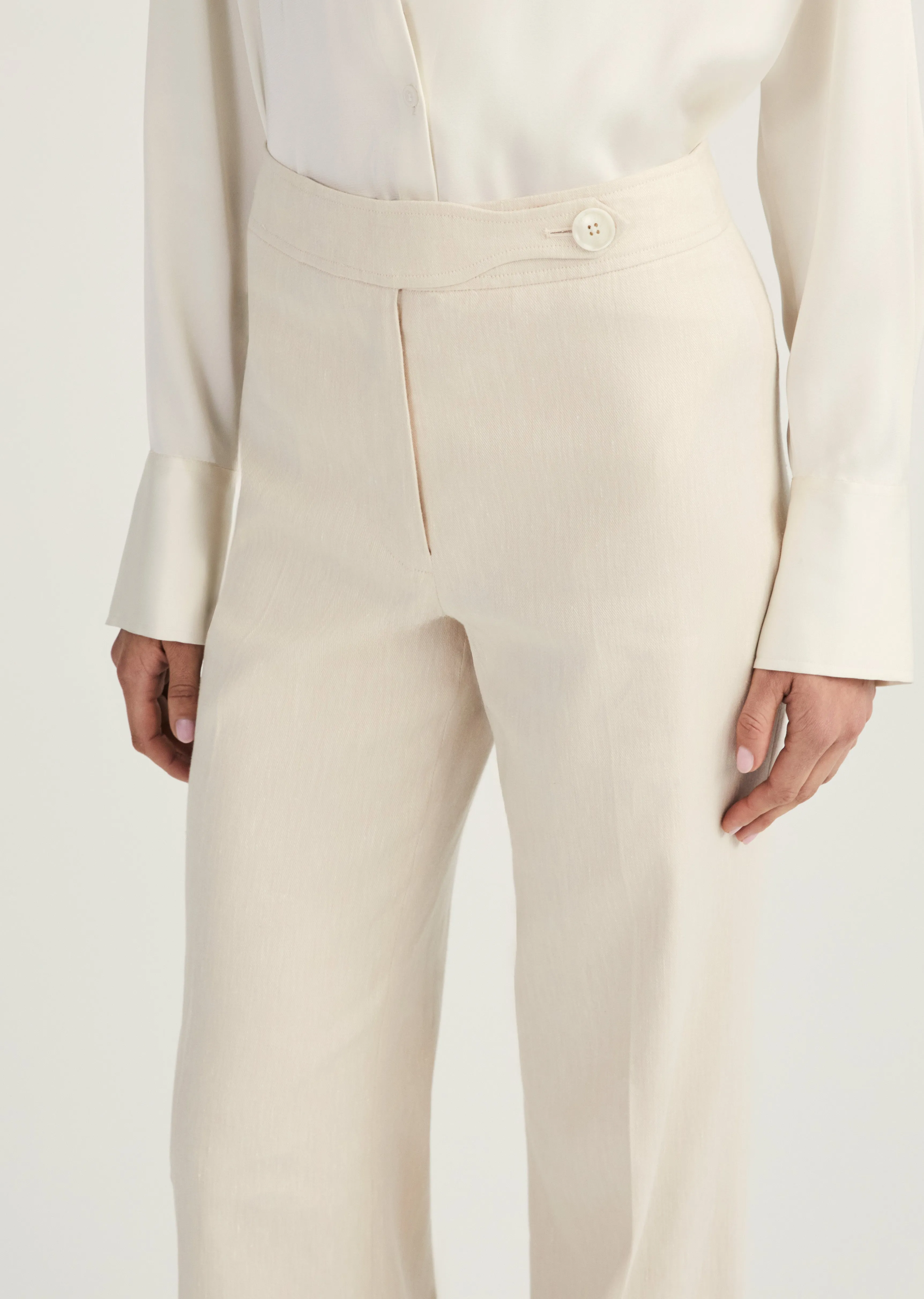 Owen Flare Leg Trouser - Almond sold by Derek Lam product image thumbnail 3
