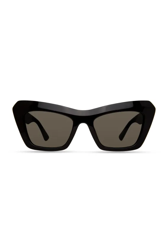 Prisha Cat Eye Sunglasses - Black-Grey sold by Derek Lam