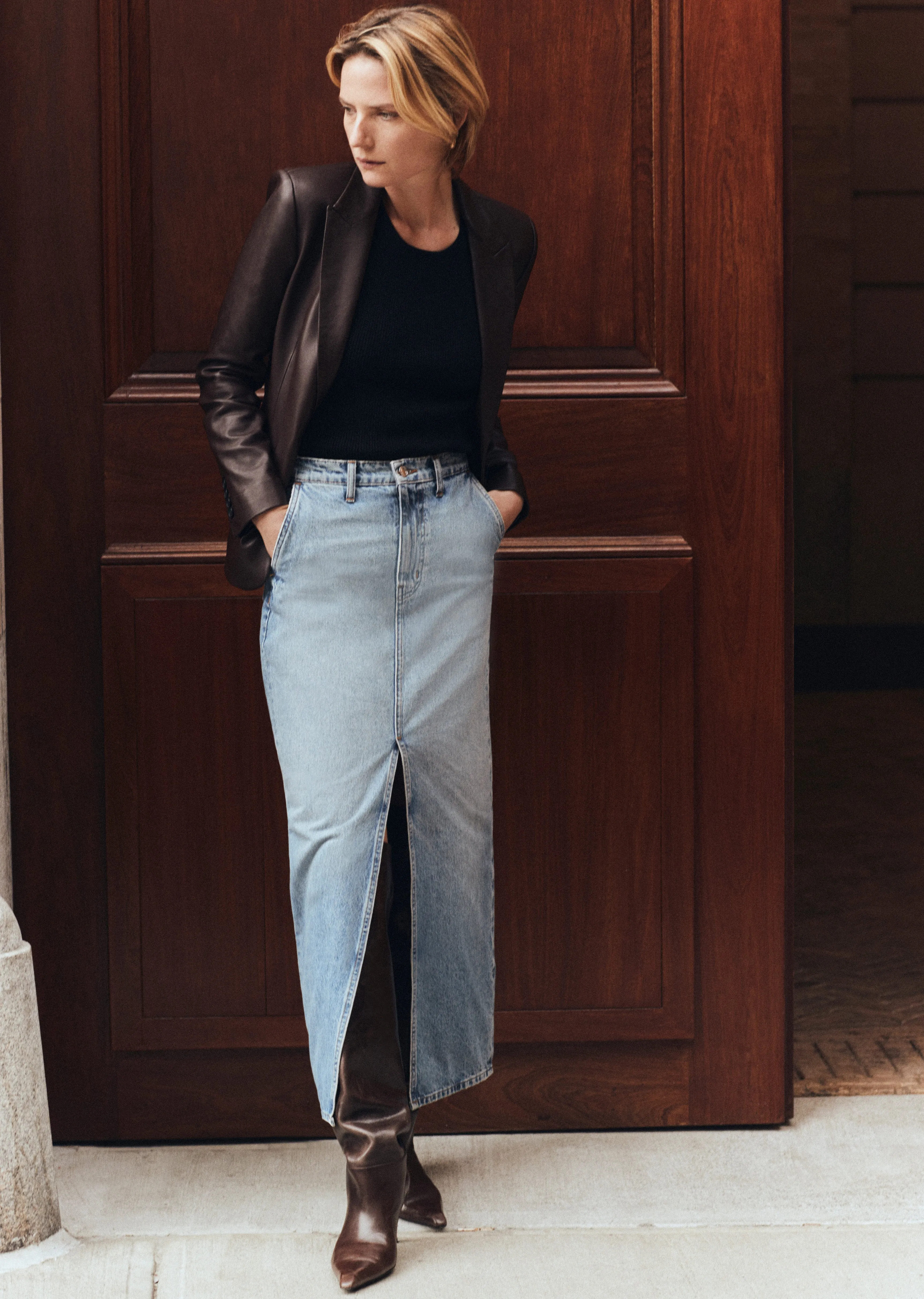 Lu High Rise Maxi Skirt - Sutton Vintage sold by Derek Lam product image thumbnail 4