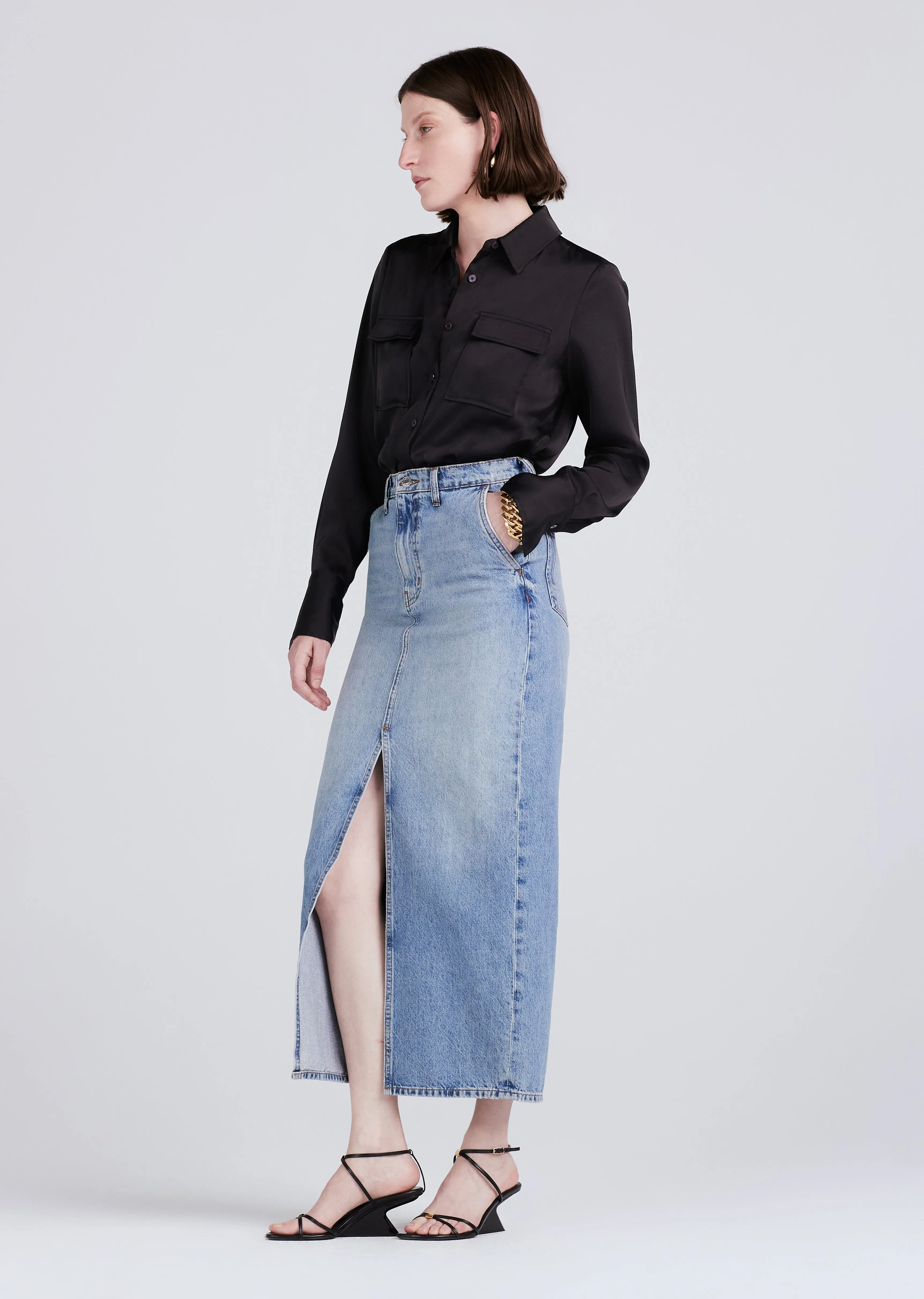 Lu High Rise Maxi Skirt - Sutton Vintage sold by Derek Lam product image thumbnail 2