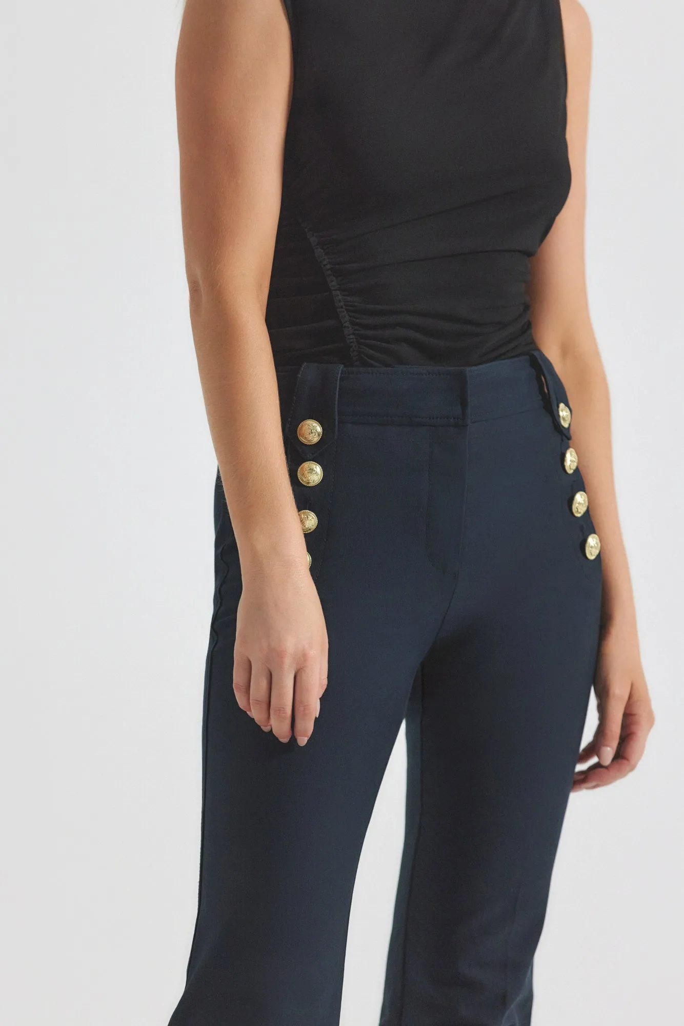 Robertson Flare Trousers - Midnight sold by Derek Lam product image thumbnail 3