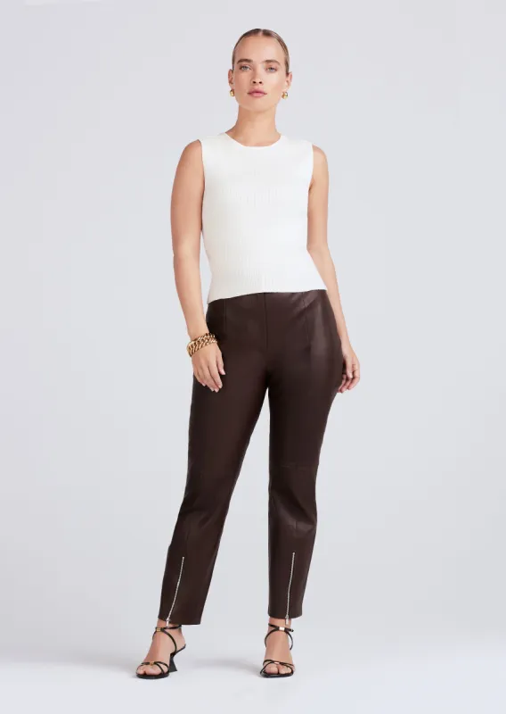 Ariana Muscle Ribbed Sweater Tank - Ivory sold by Derek Lam