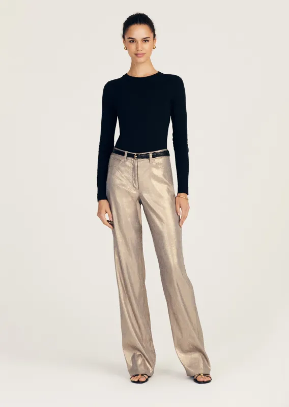 Larissa 5 Pocket Trouser - Oro sold by Derek Lam