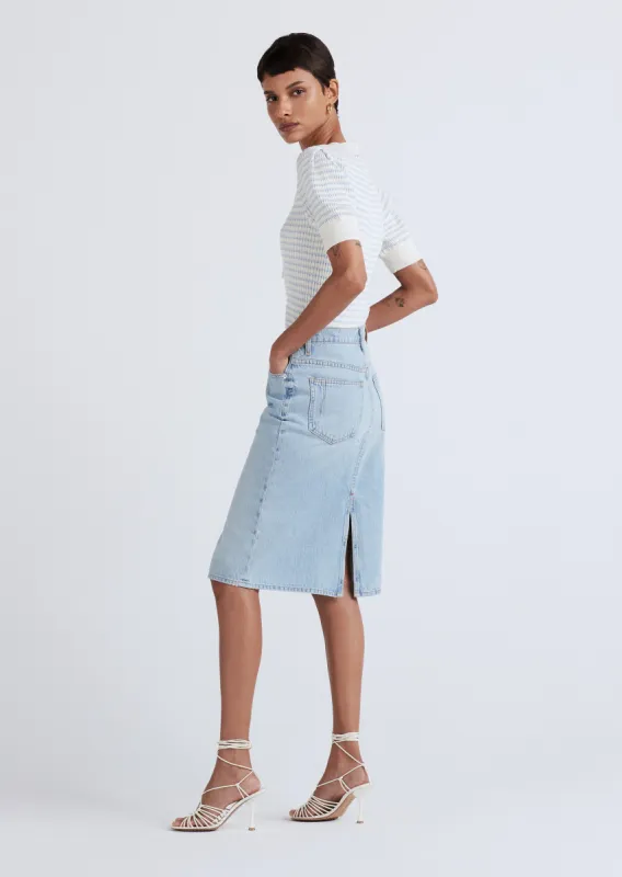 Juliet High Rise Denim Skirt - Ludlow sold by Derek Lam