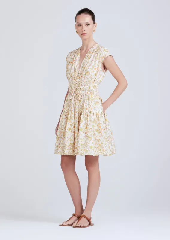 Tora V-Neck Dress - Cream Multi sold by Derek Lam